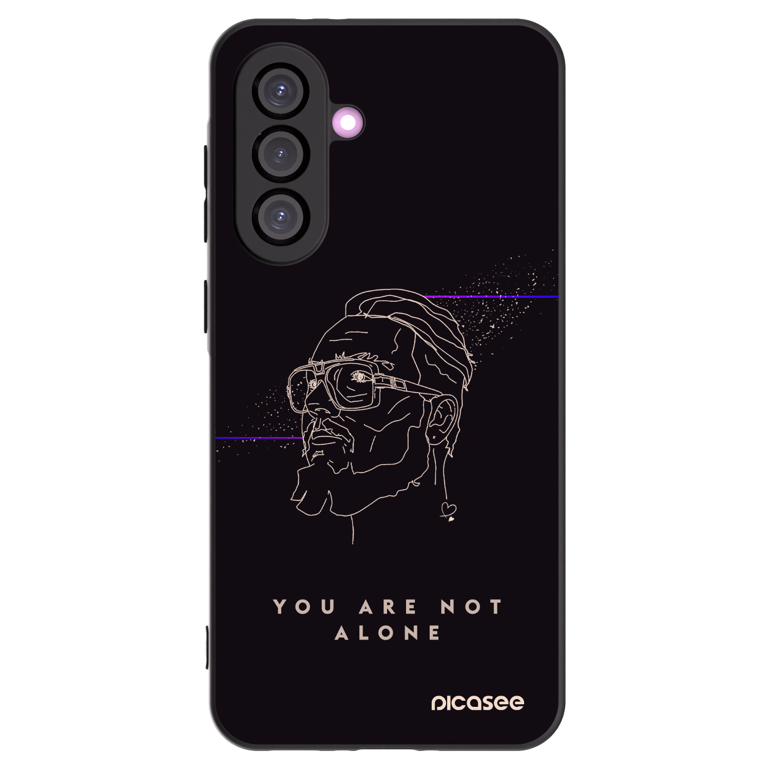 Picasee silikonový černý obal pro Samsung Galaxy A36 5G - You are not alone