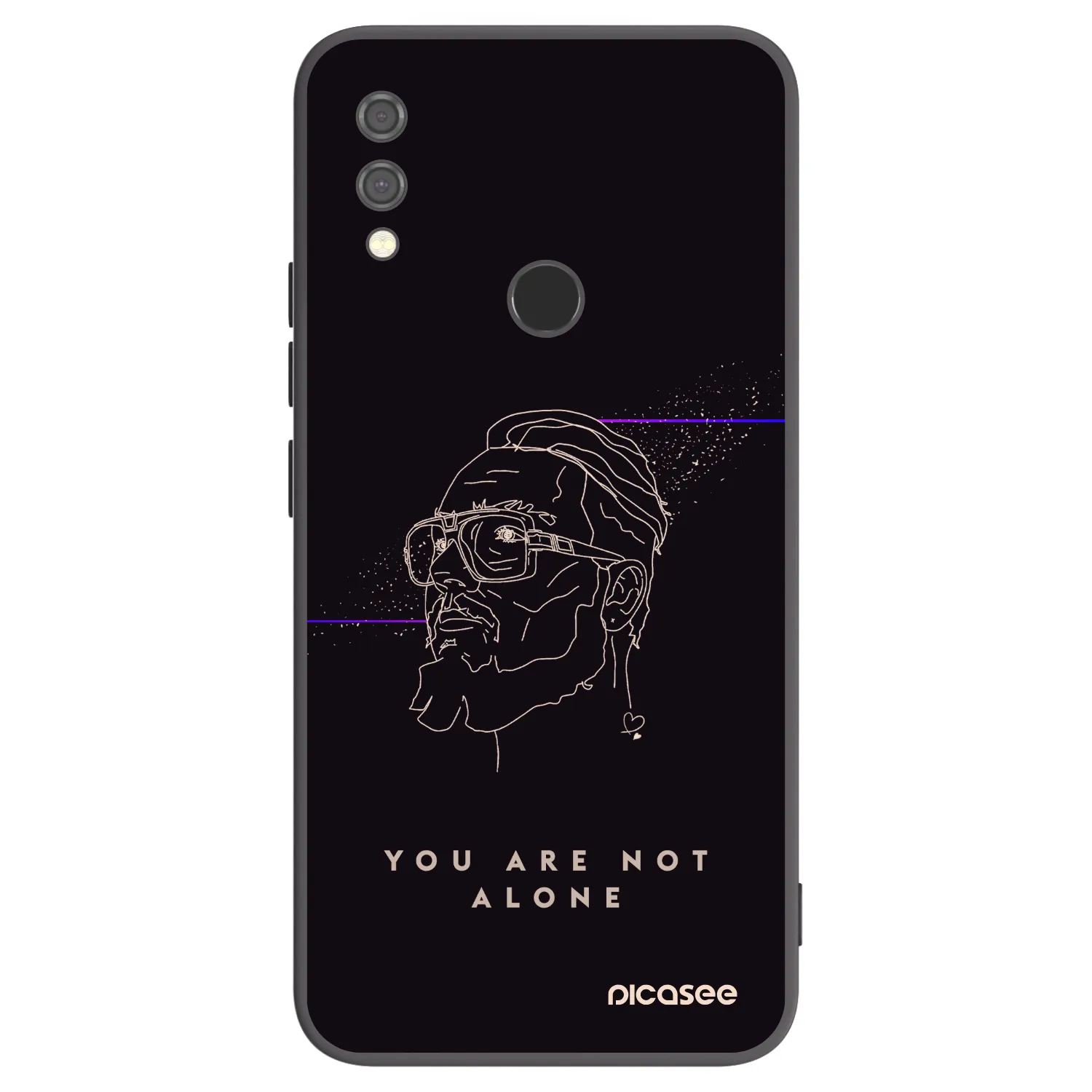 Picasee silikonový černý obal pro Xiaomi Redmi Note 7 - You are not alone