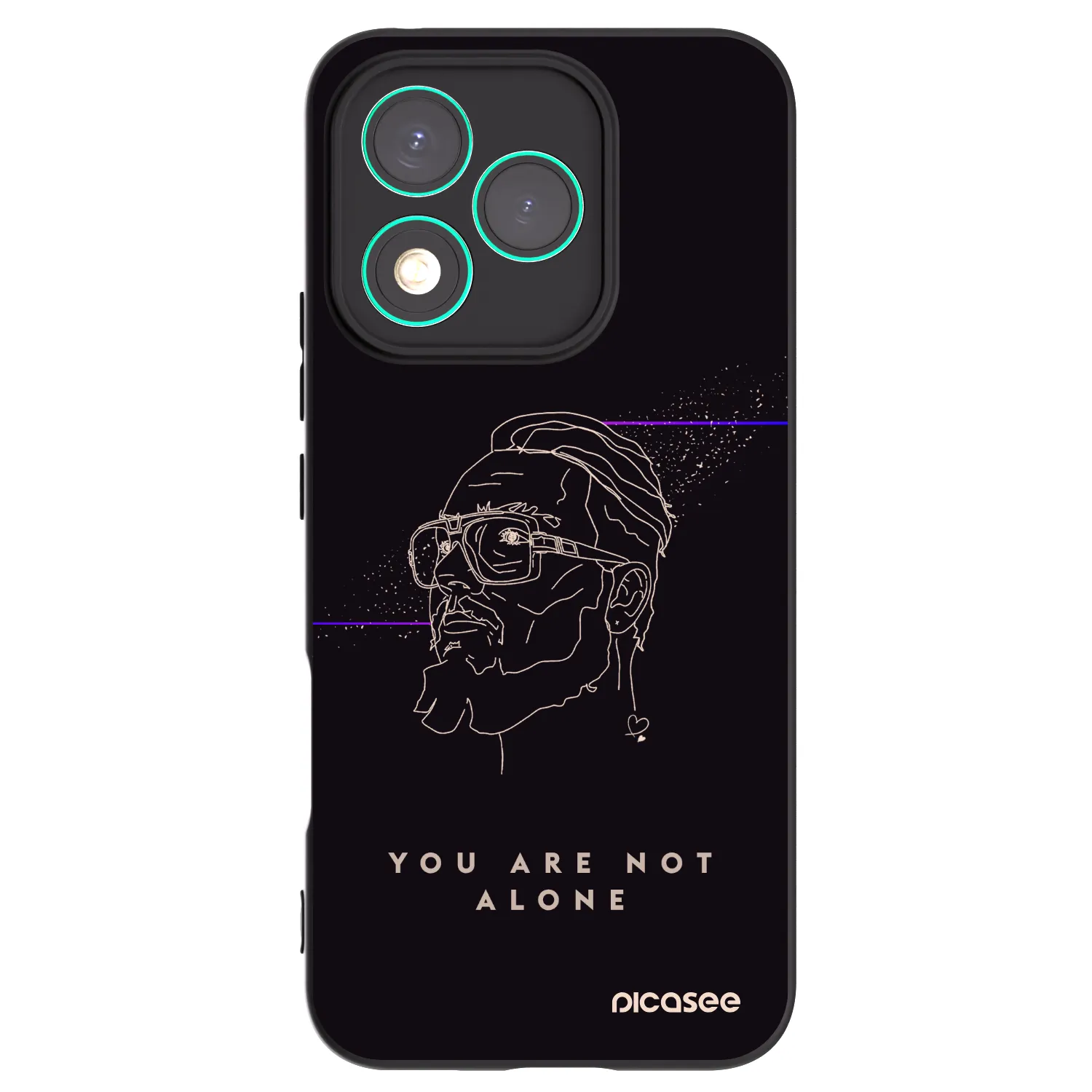 Picasee silikonový černý obal pro Honor 400 Lite 5G - You are not alone