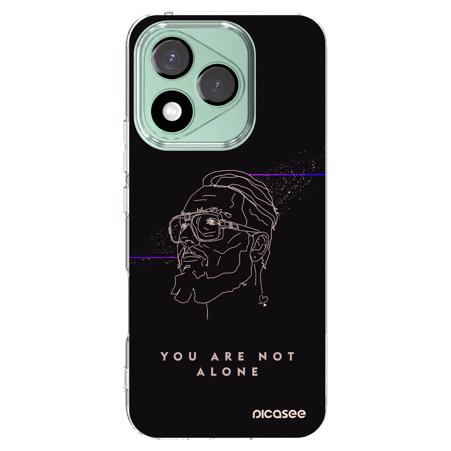 Picasee silikonový průhledný obal pro Honor 400 Lite 5G - You are not alone