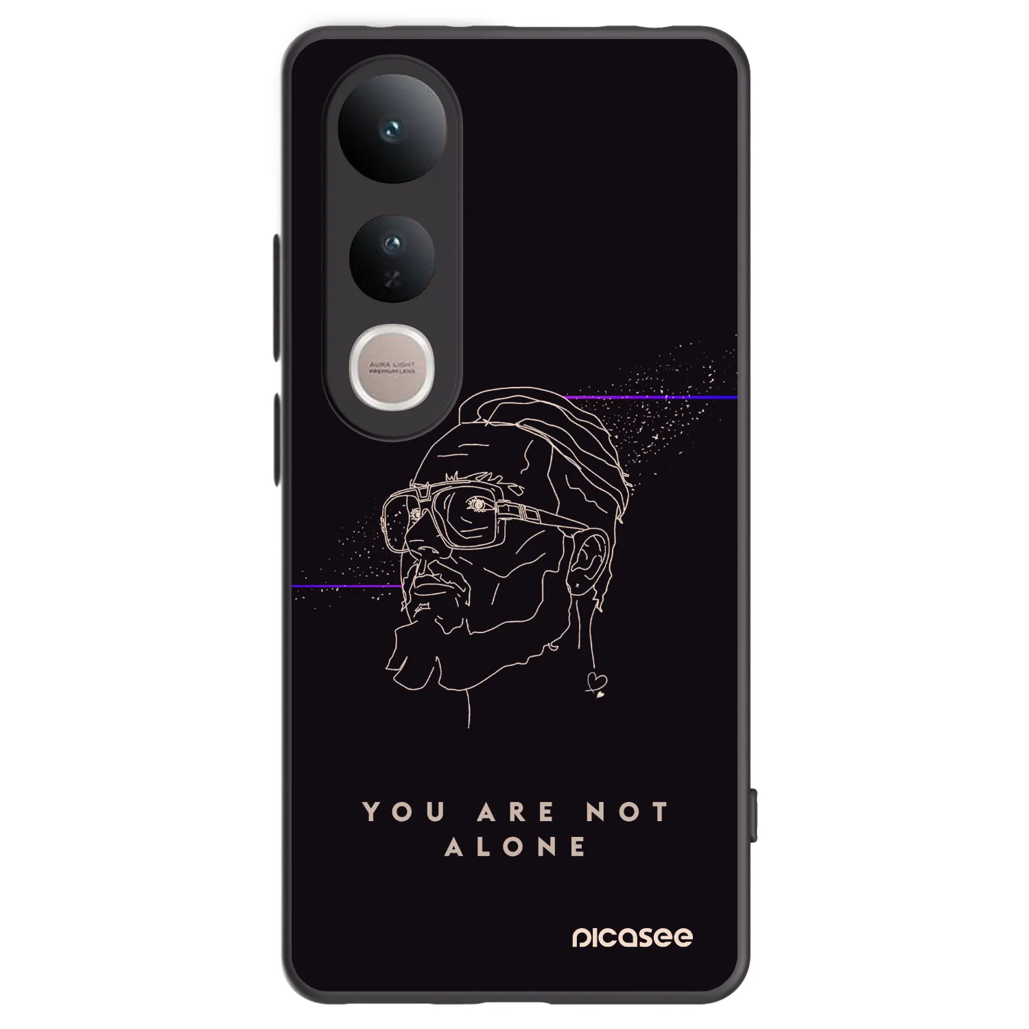 Picasee silikonový černý obal pro Vivo V50 Lite 5G - You are not alone