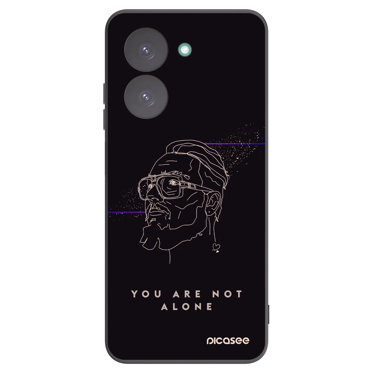 Picasee silikonový černý obal pro Xiaomi Redmi A5 - You are not alone