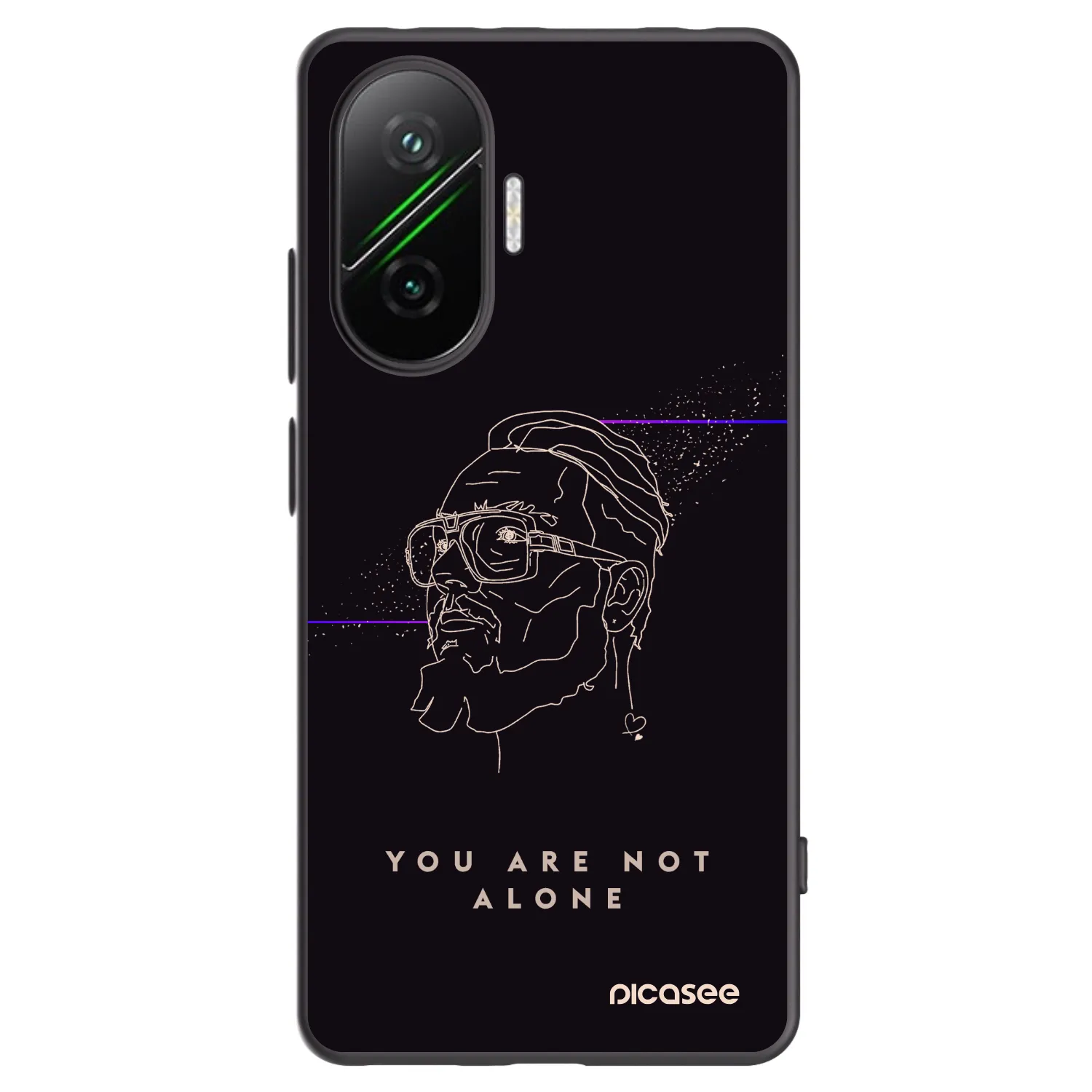 Picasee silikonový černý obal pro Xiaomi Poco F7 Pro 5G - You are not alone