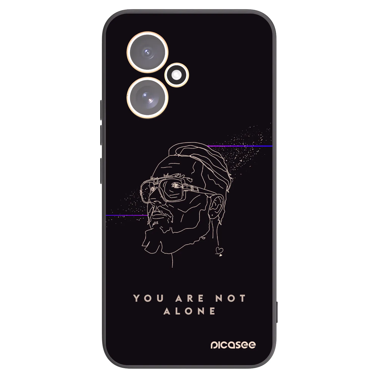 Picasee silikonový černý obal pro Honor 400 5G - You are not alone