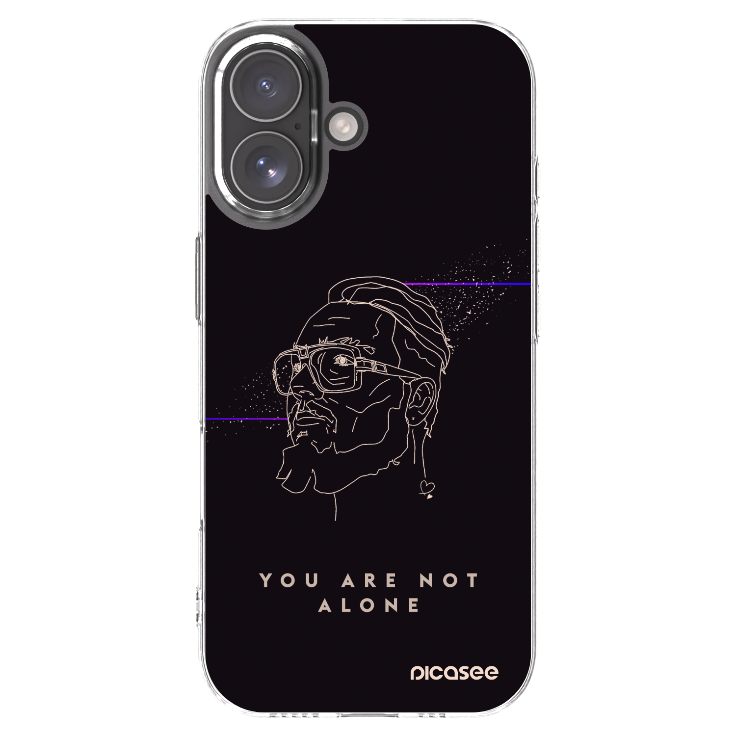 Picasee silikonový průhledný obal pro Apple iPhone 17 - You are not alone