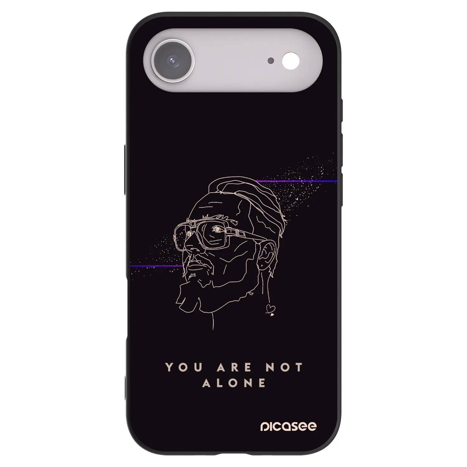 Picasee silikonový černý obal pro Apple iPhone Air - You are not alone