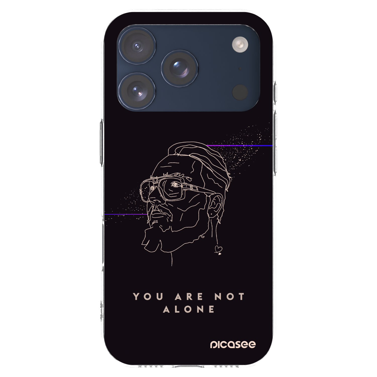 Picasee silikonový průhledný obal pro Apple iPhone 17 Pro - You are not alone