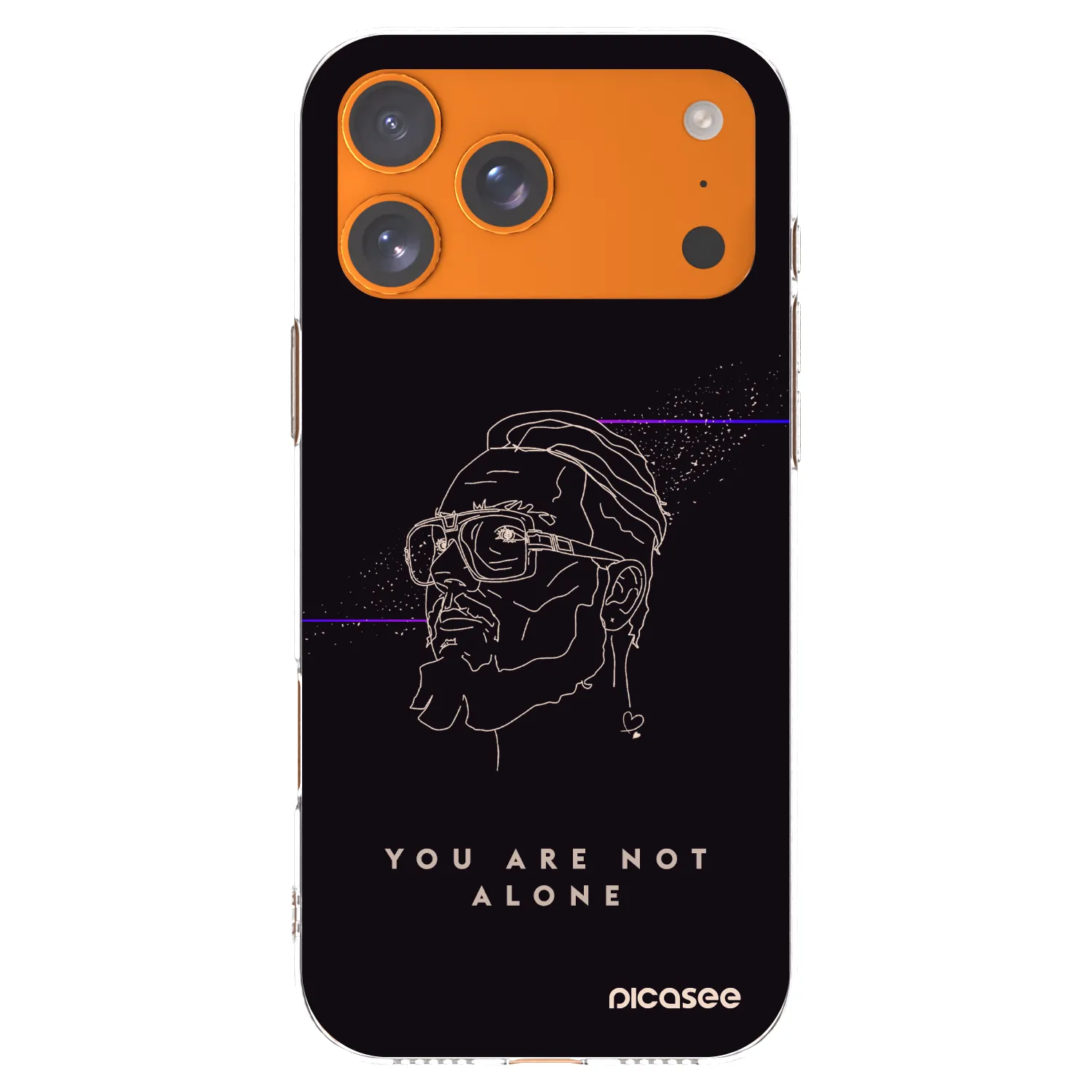 Picasee silikonový průhledný obal pro Apple iPhone 17 Pro Max - You are not alone