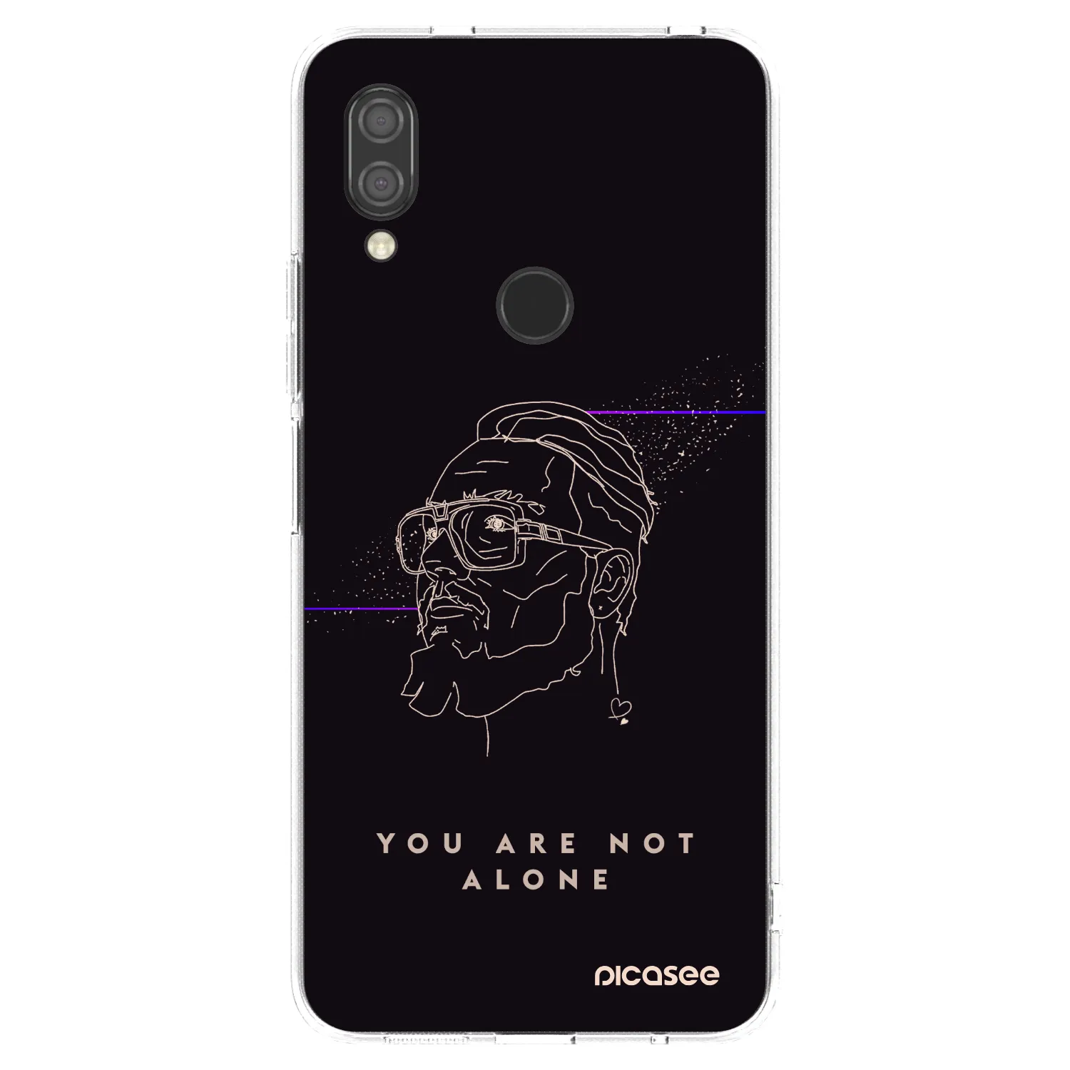 Picasee silikonový průhledný obal pro Xiaomi Redmi 7 - You are not alone