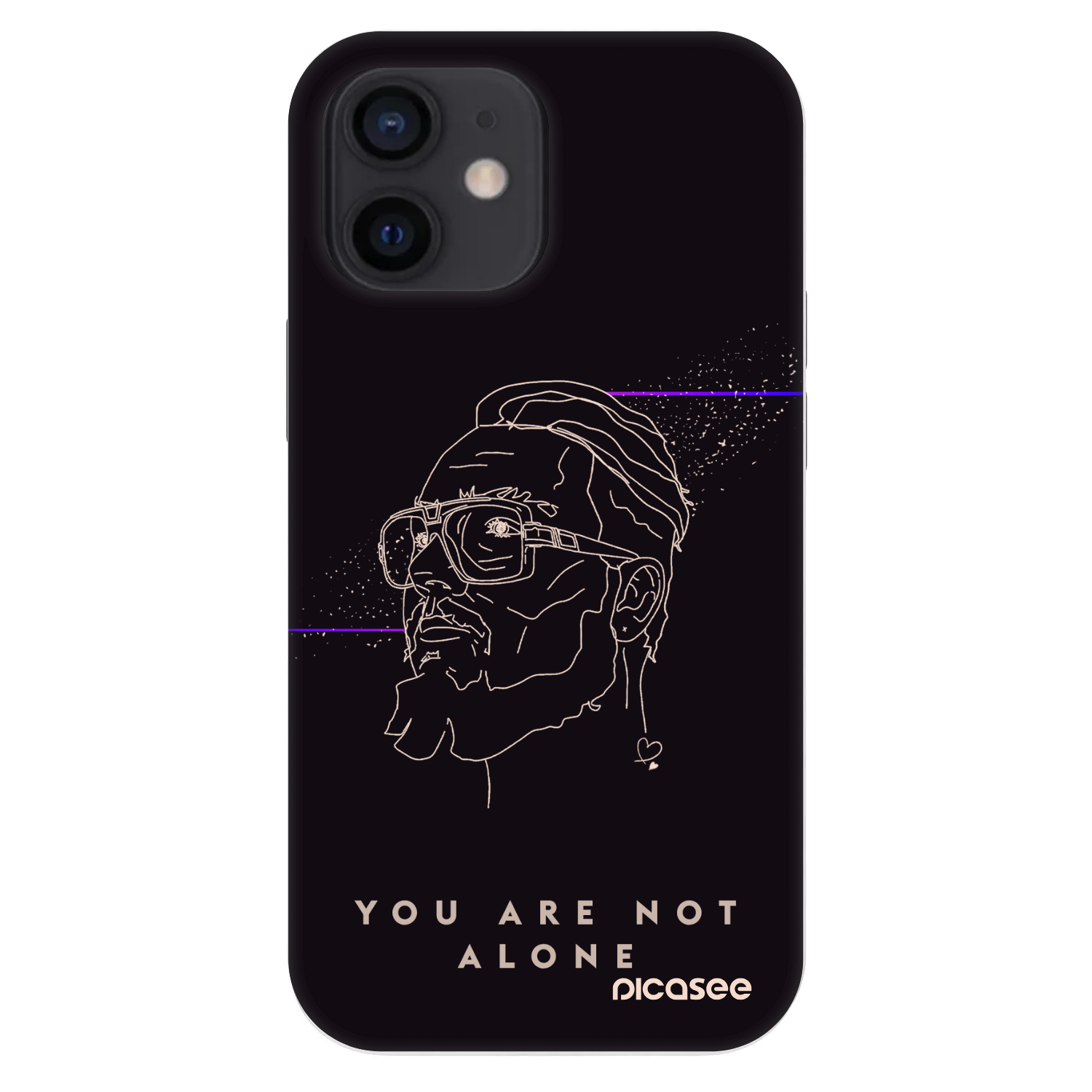 Picasee Fashion Case pro Apple iPhone 12 mini - You are not alone