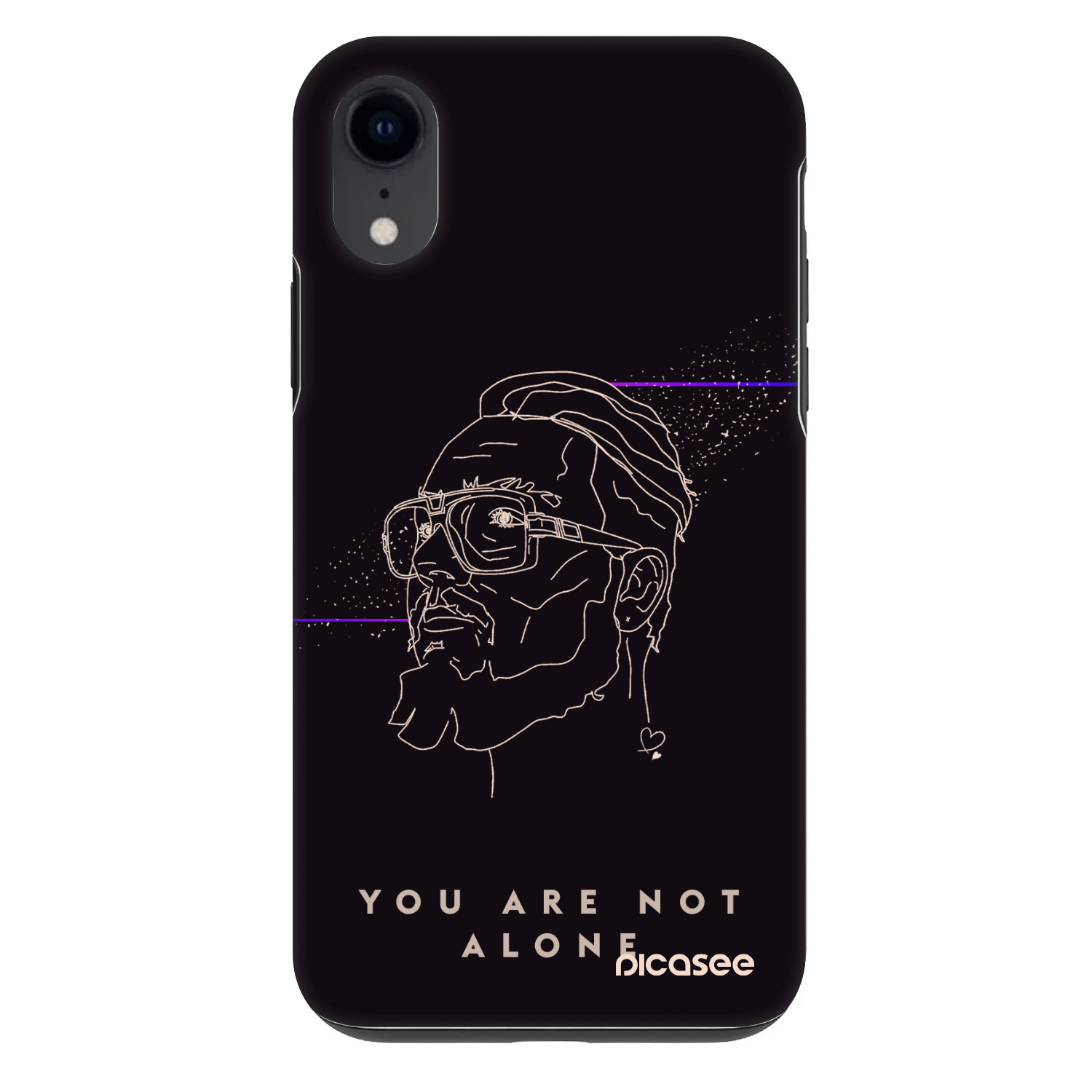 Picasee Fashion Case pro Apple iPhone XR - You are not alone