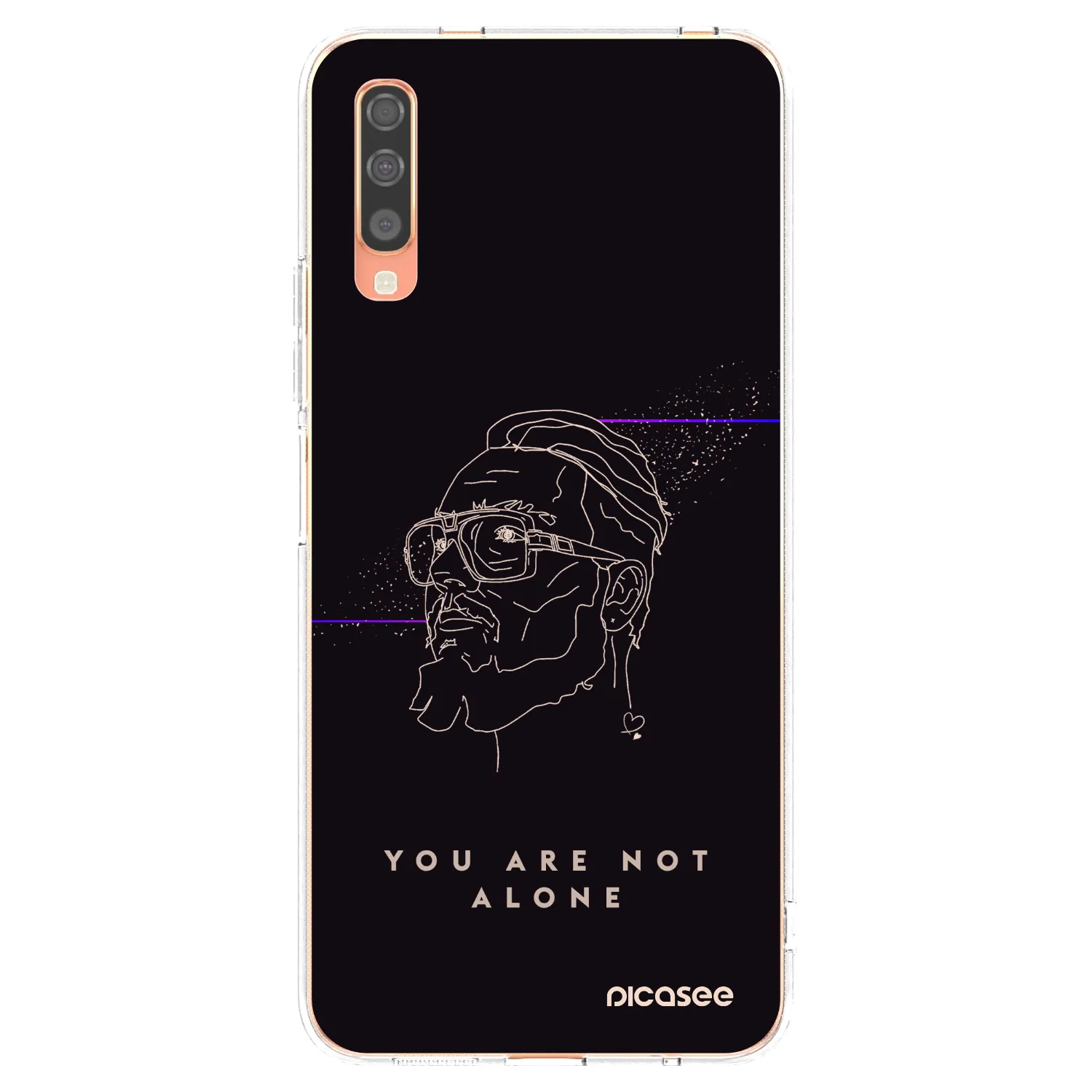 Picasee silikonový průhledný obal pro Samsung Galaxy A70 A705F - You are not alone