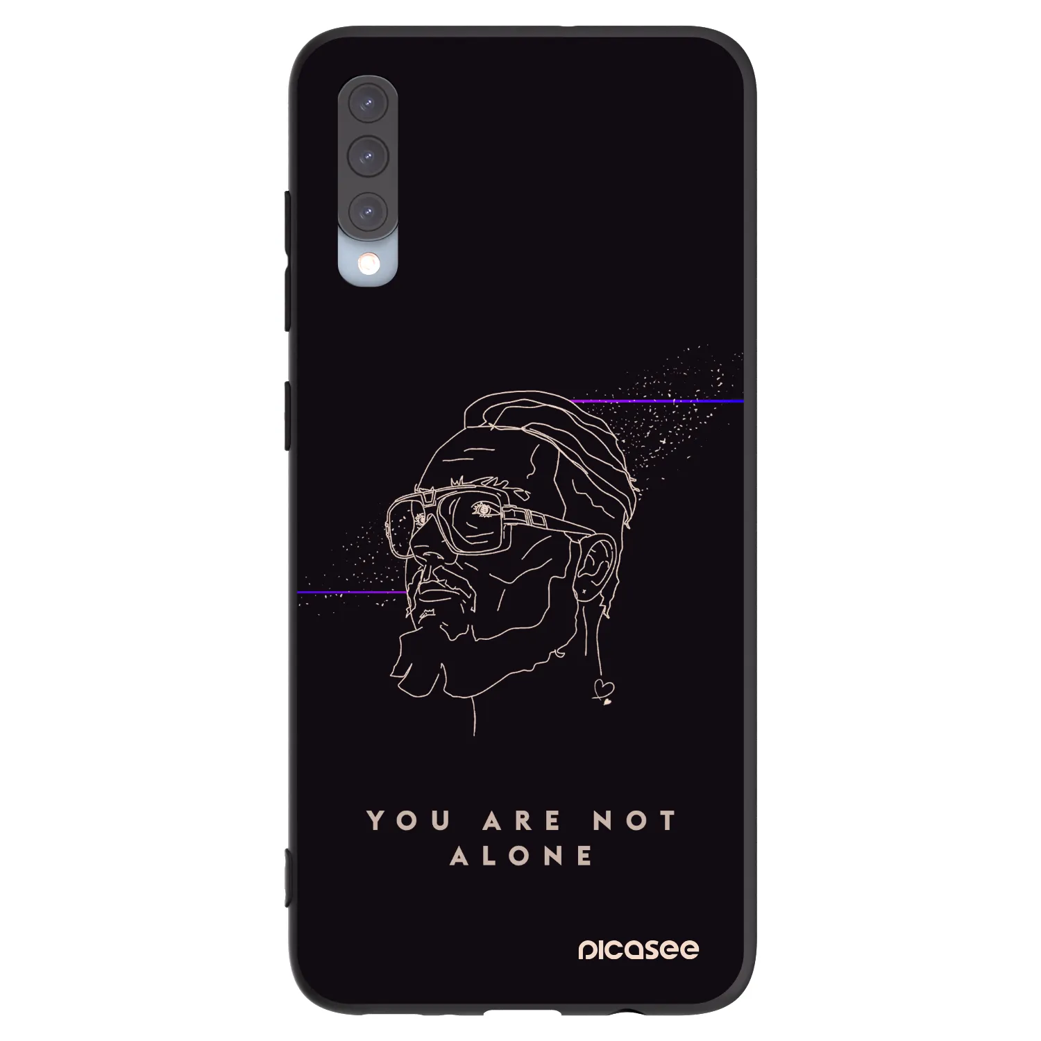 Picasee silikonový černý obal pro Samsung Galaxy A70 A705F - You are not alone