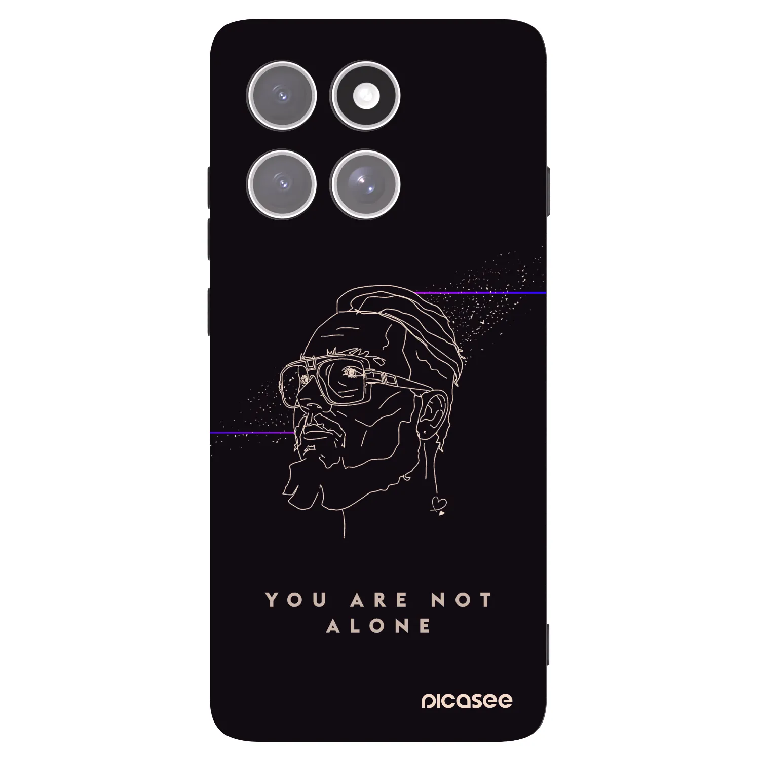 Picasee silikonový černý obal pro Motorola Edge 60 Pro - You are not alone
