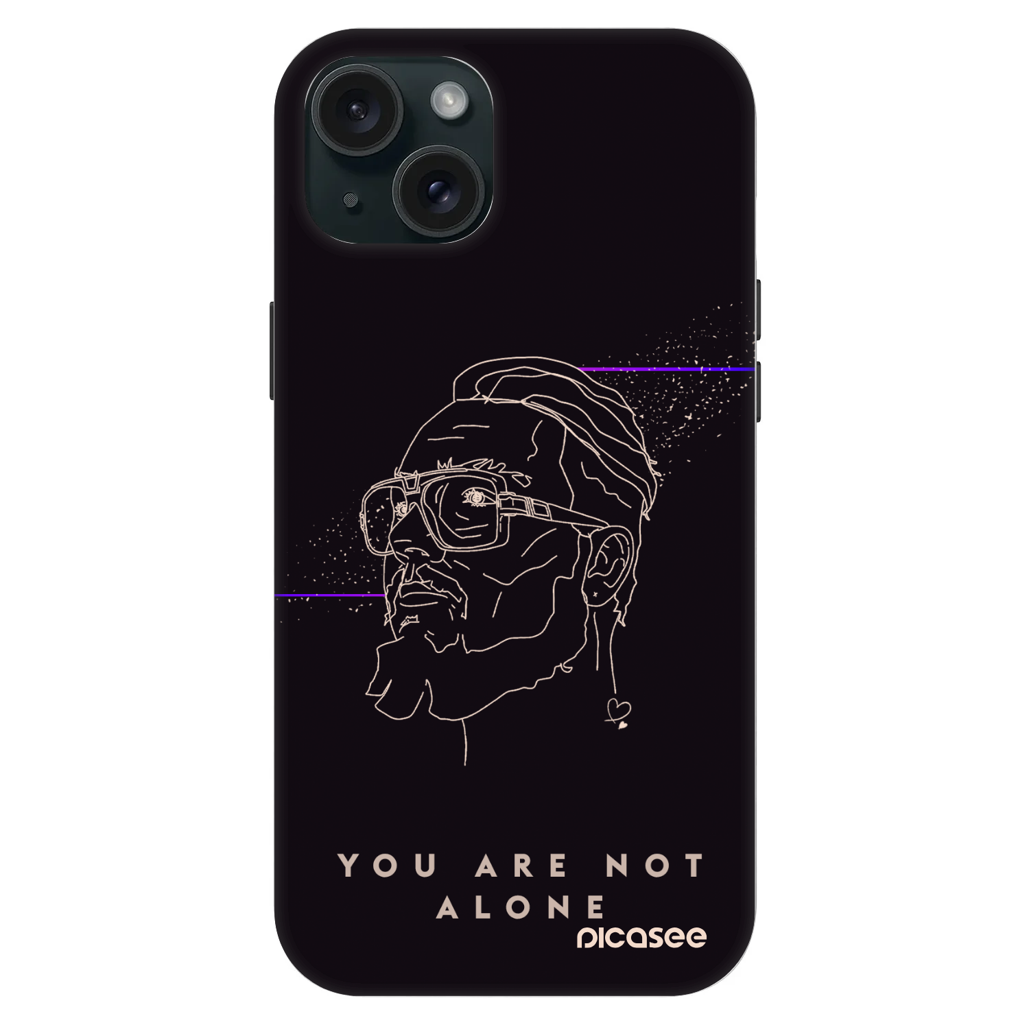 Picasee Fashion Case MagSafe Apple iPhone 15 Plus - You are not alone