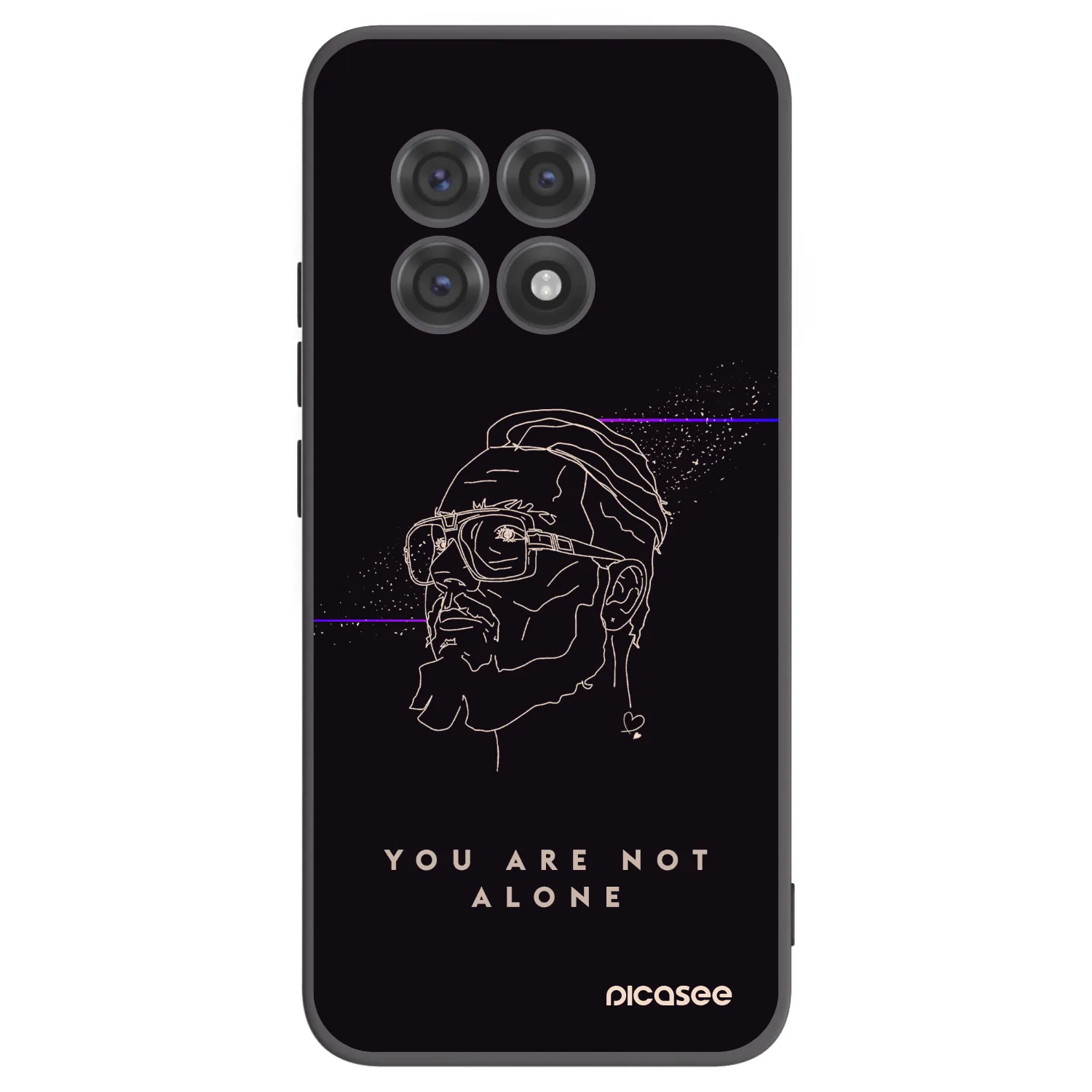 Picasee silikonový černý obal pro OnePlus 13R 5G - You are not alone
