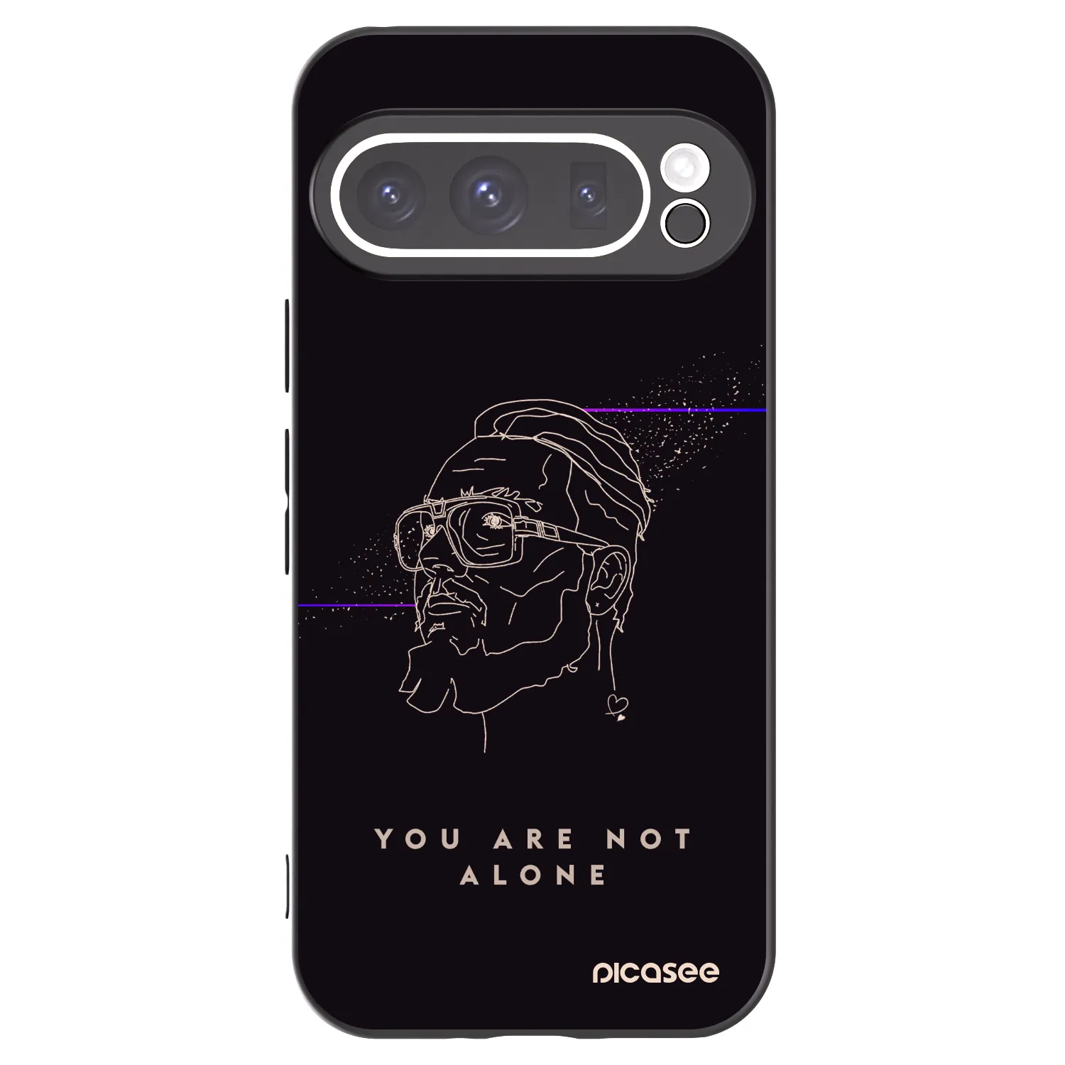 Picasee silikonový černý obal pro Google Pixel 9 Pro XL - You are not alone