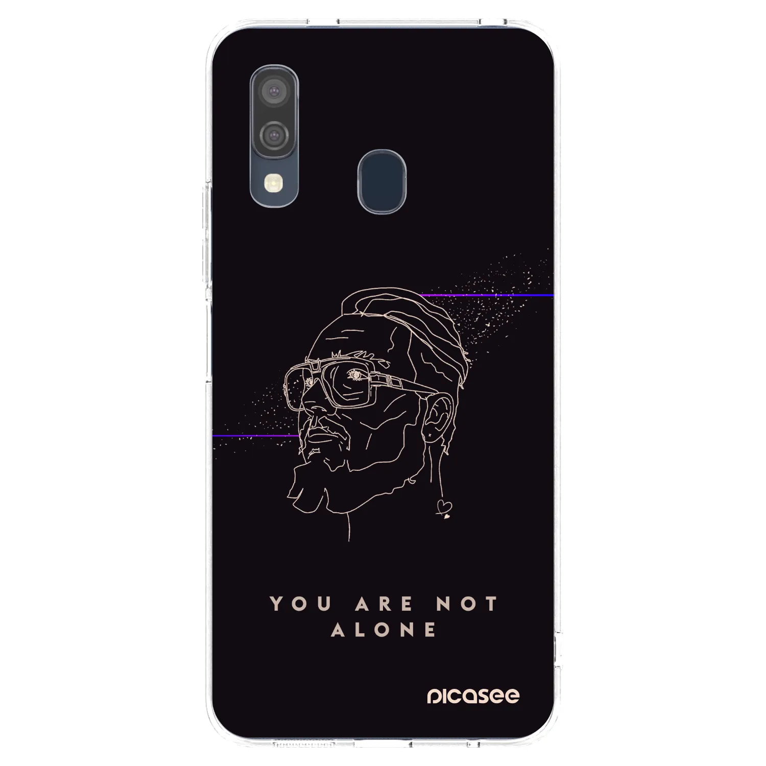 Picasee silikonový průhledný obal pro Samsung Galaxy A40 A405F - You are not alone