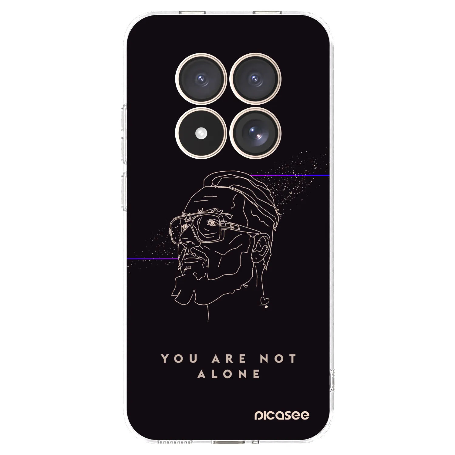 Picasee silikonový průhledný obal pro Xiaomi Redmi Note 15 Pro 4G - You are not alone