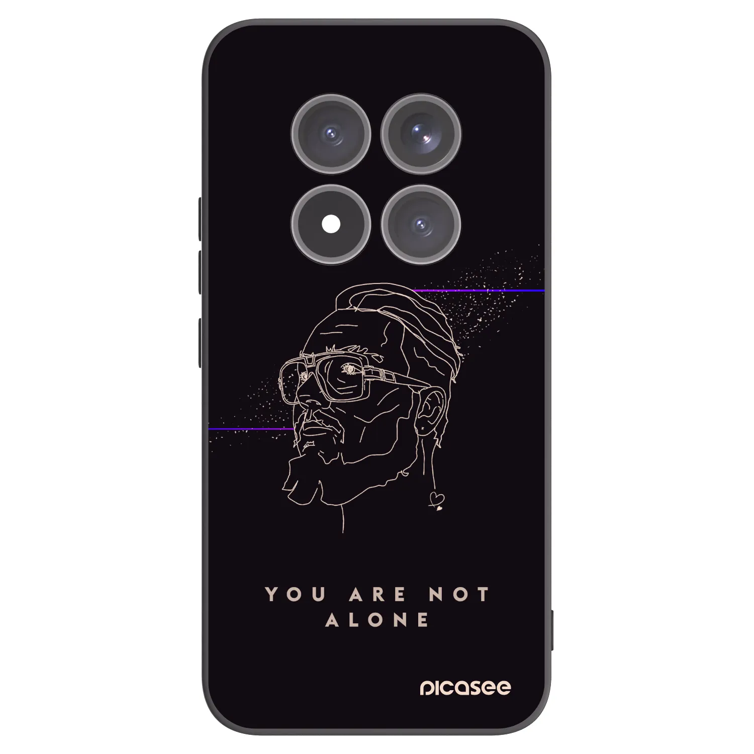 Picasee silikonový černý obal pro Xiaomi Redmi Note 15 Pro+ - You are not alone