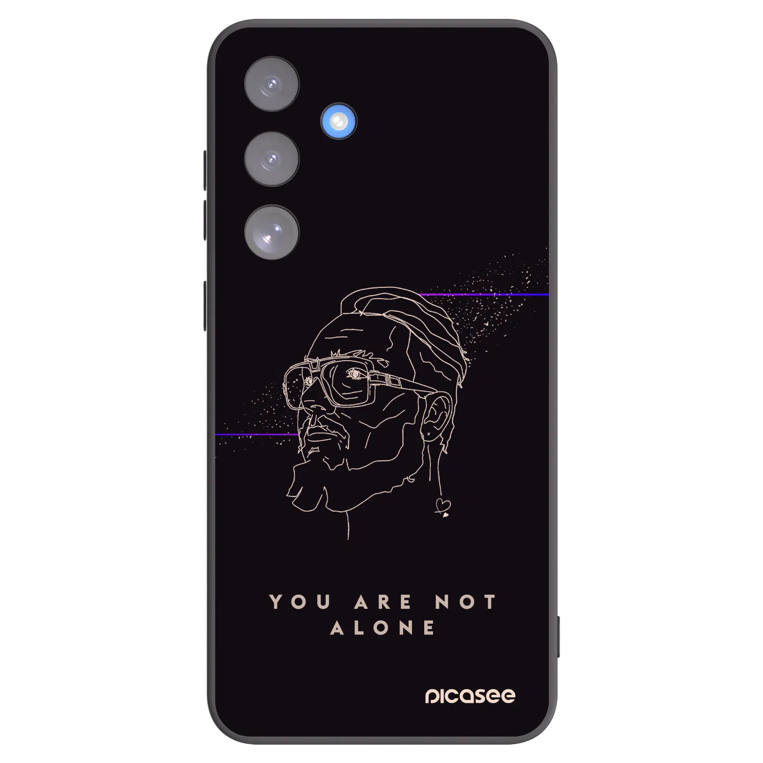 Picasee silikonový černý obal pro Samsung Galaxy S25 FE 5G - You are not alone