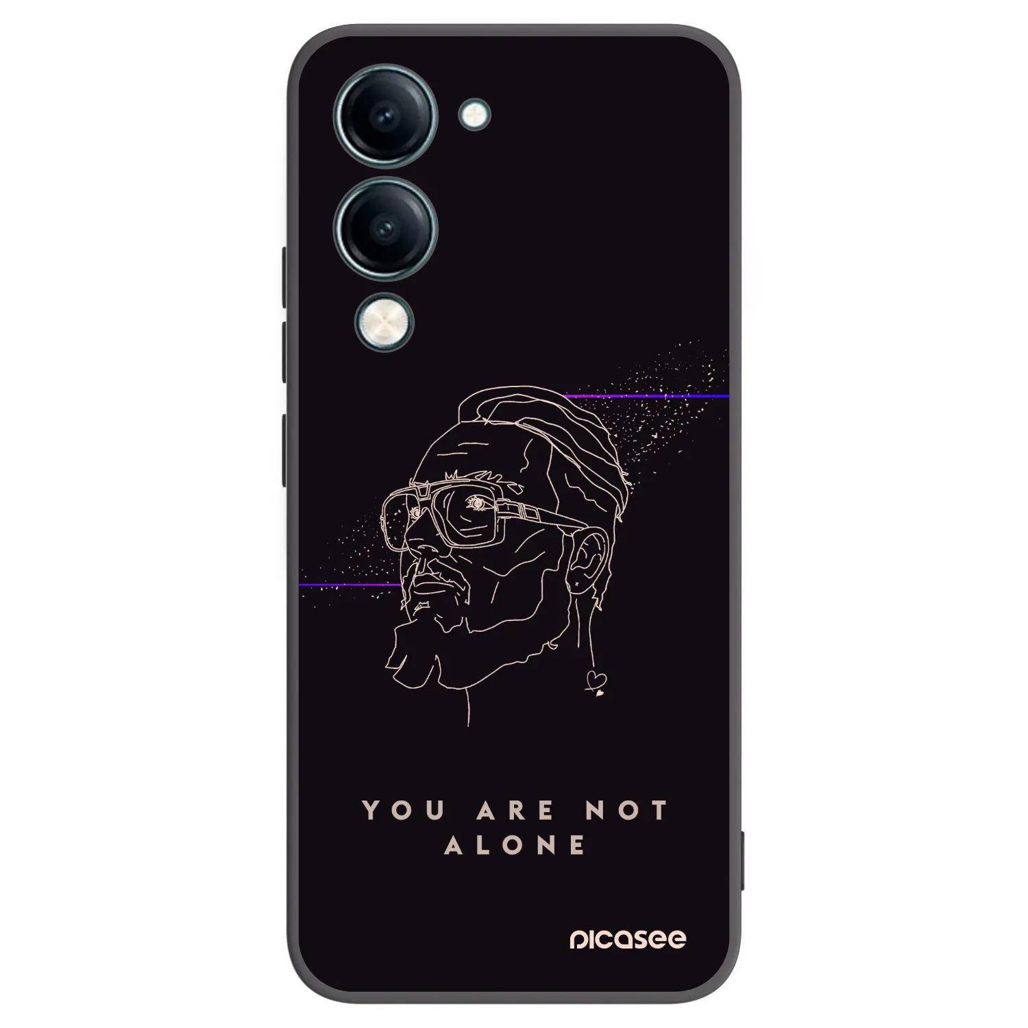 Picasee silikonový černý obal pro Vivo Y29s 5G - You are not alone