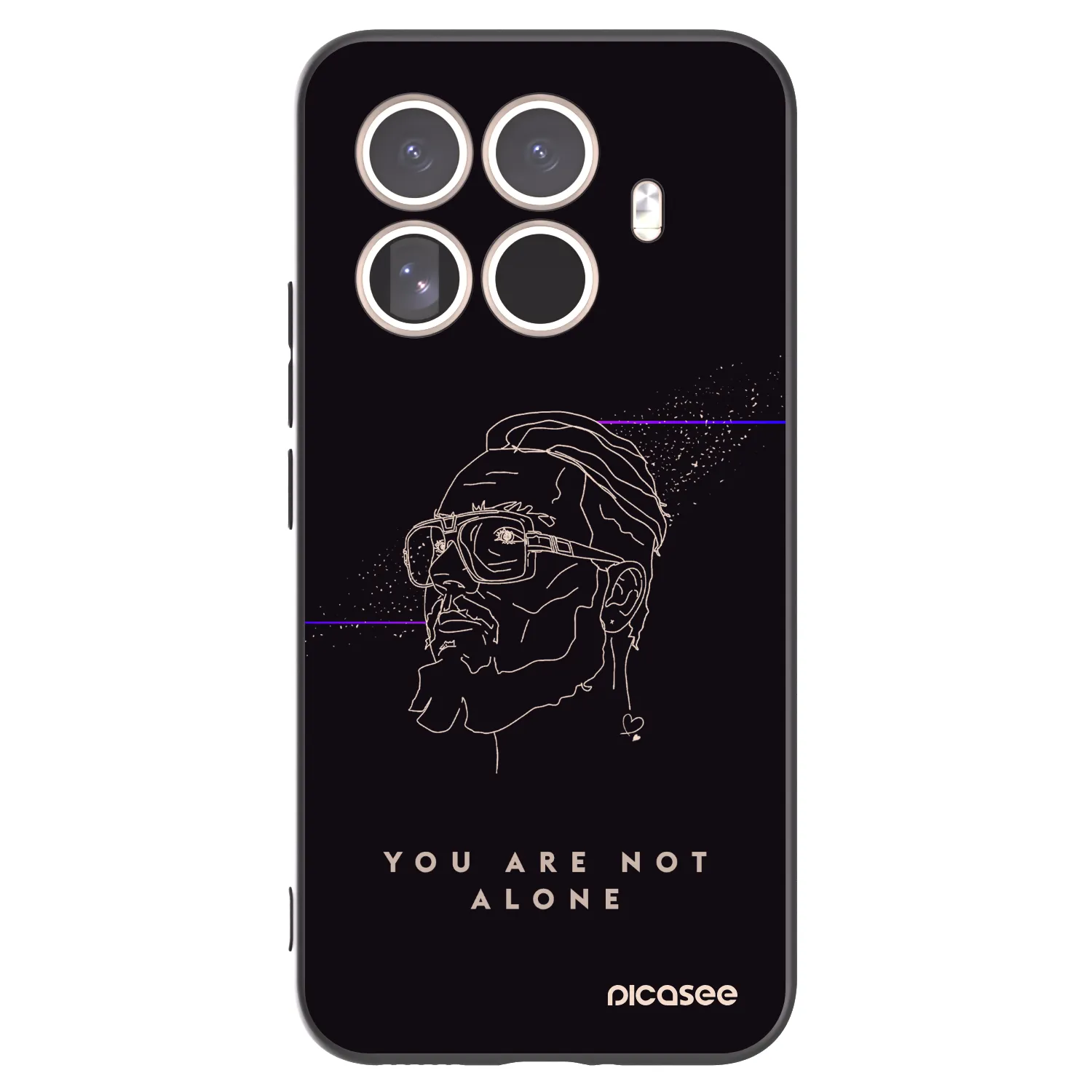 Picasee silikonový černý obal pro Xiaomi 15T Pro - You are not alone