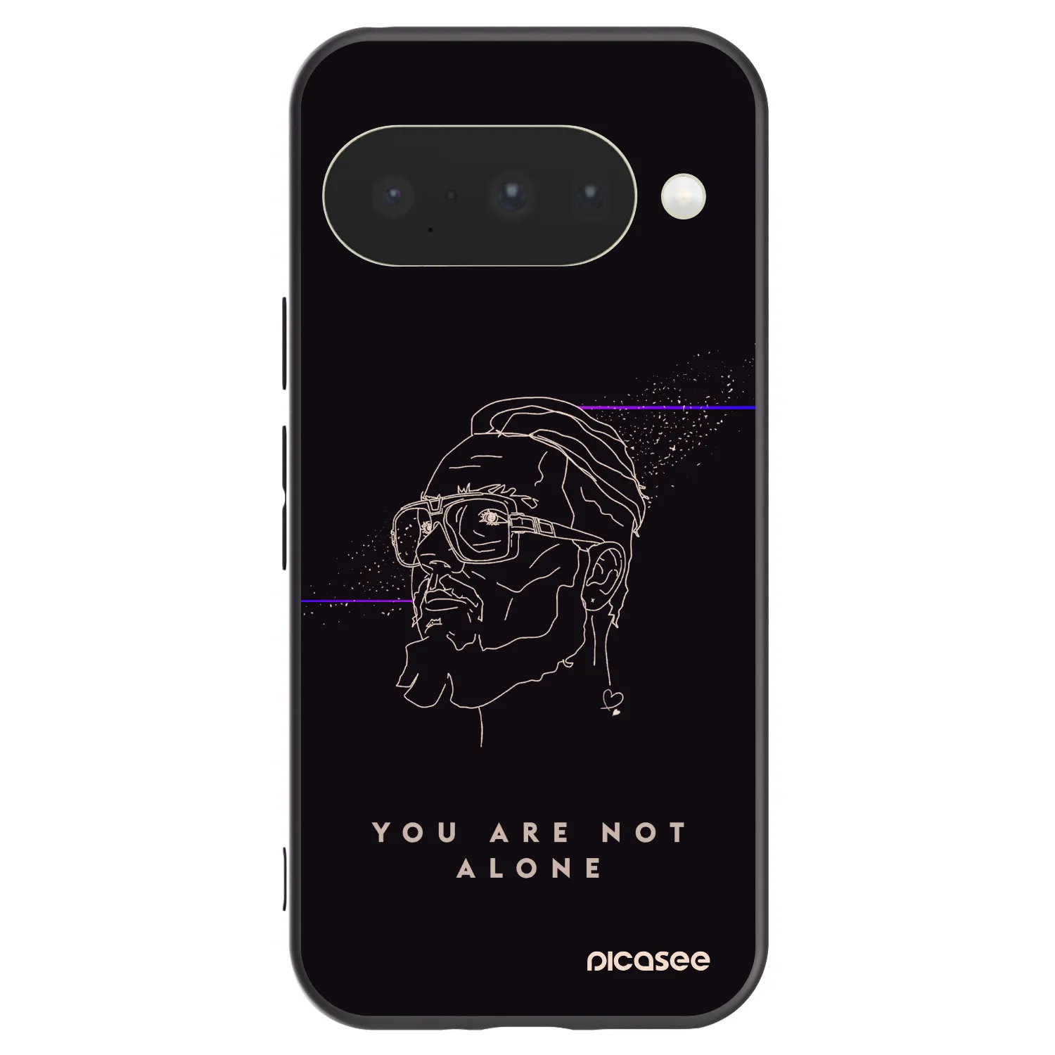 Picasee silikonový černý obal pro Google Pixel 10 - You are not alone