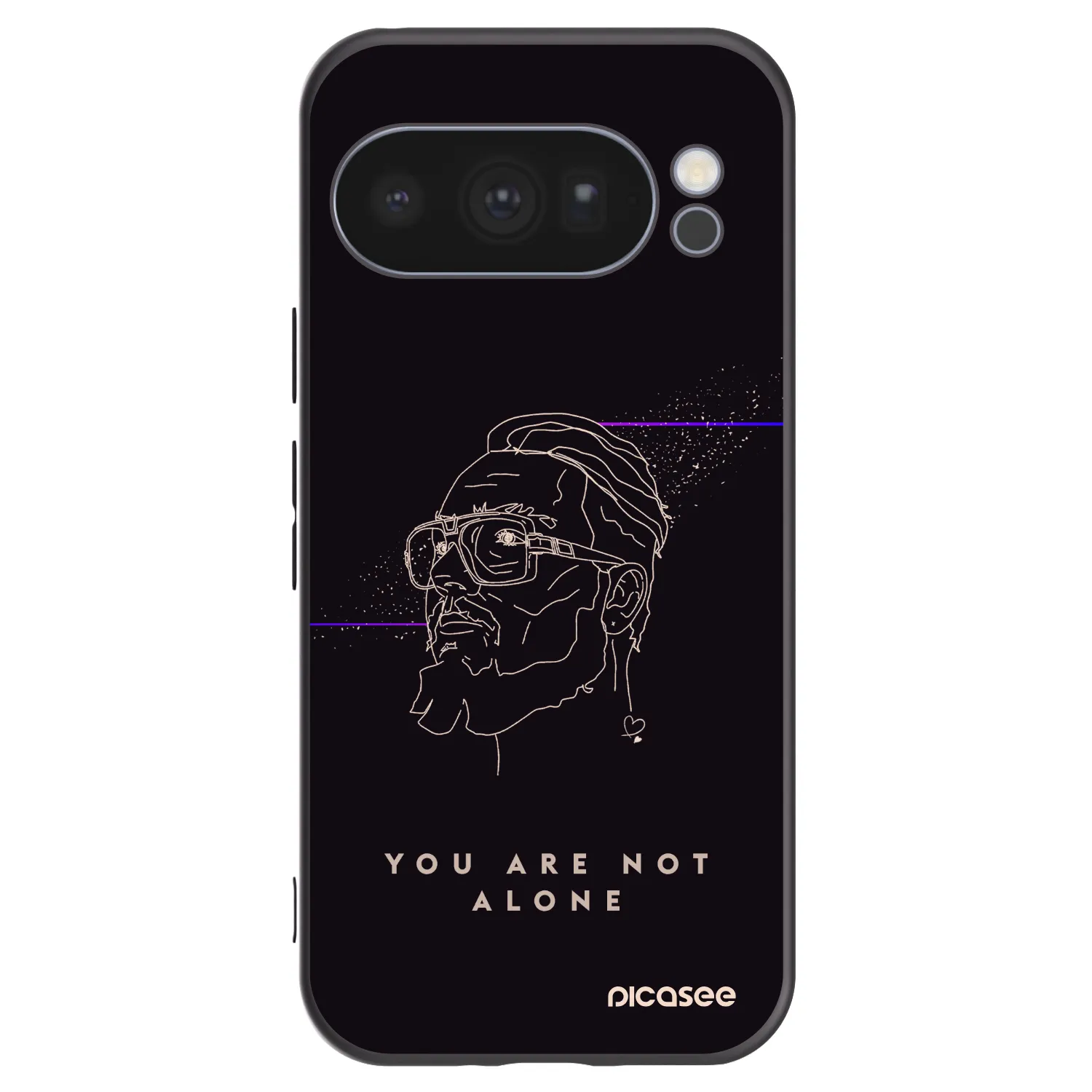 Picasee silikonový černý obal pro Google Pixel 10 Pro - You are not alone