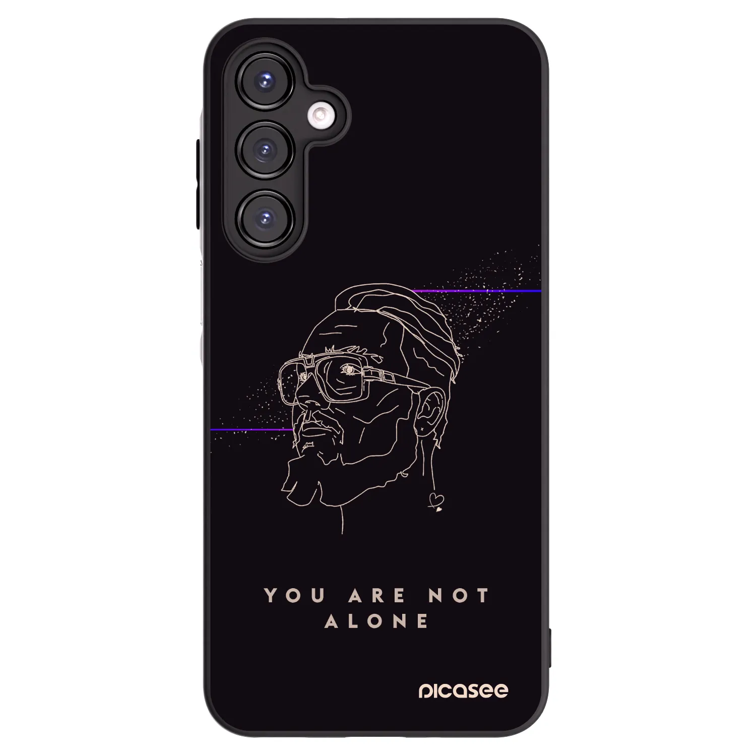 Picasee silikonový černý obal pro Samsung Galaxy A16 4G - You are not alone