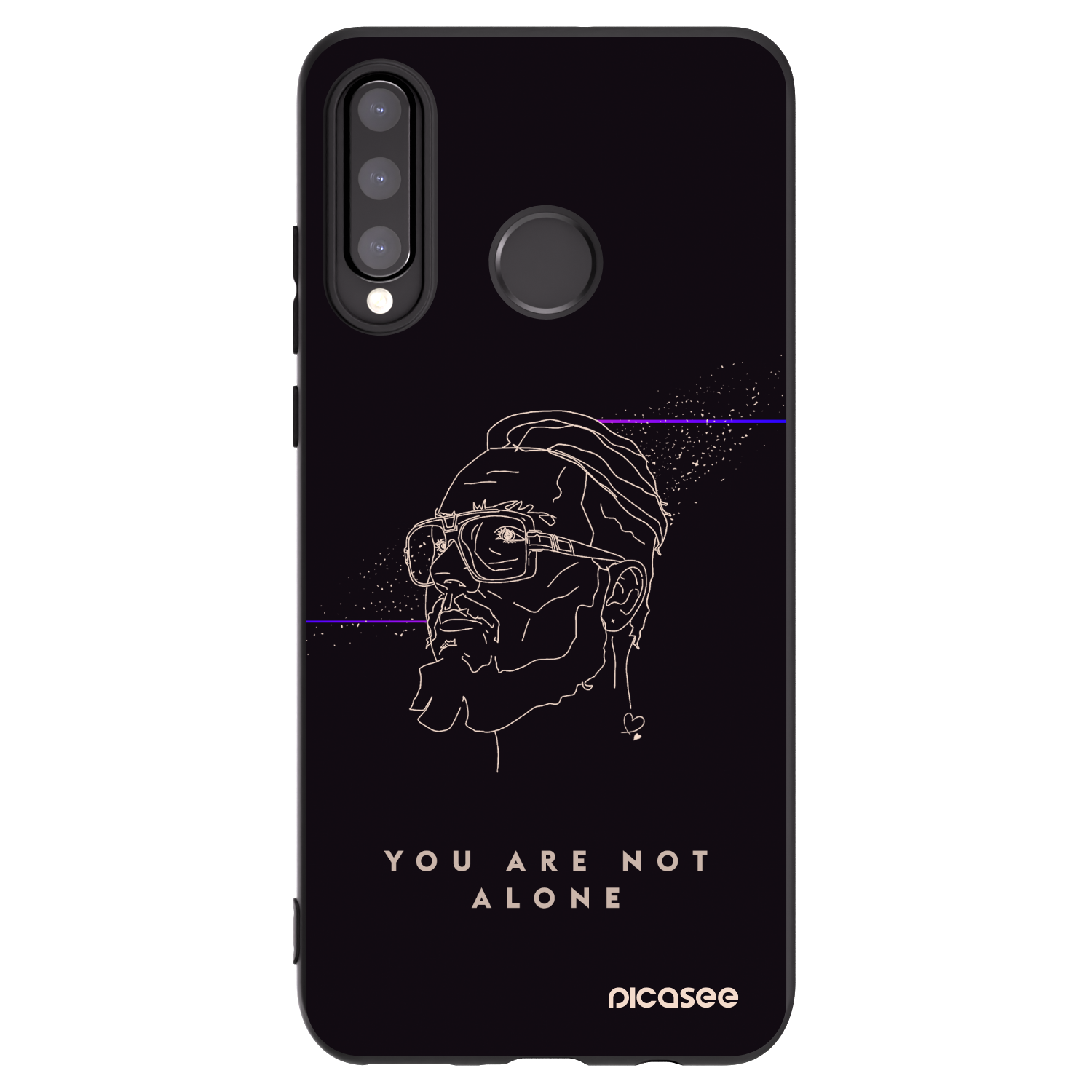 Picasee silikonový černý obal pro Huawei P30 Lite - You are not alone