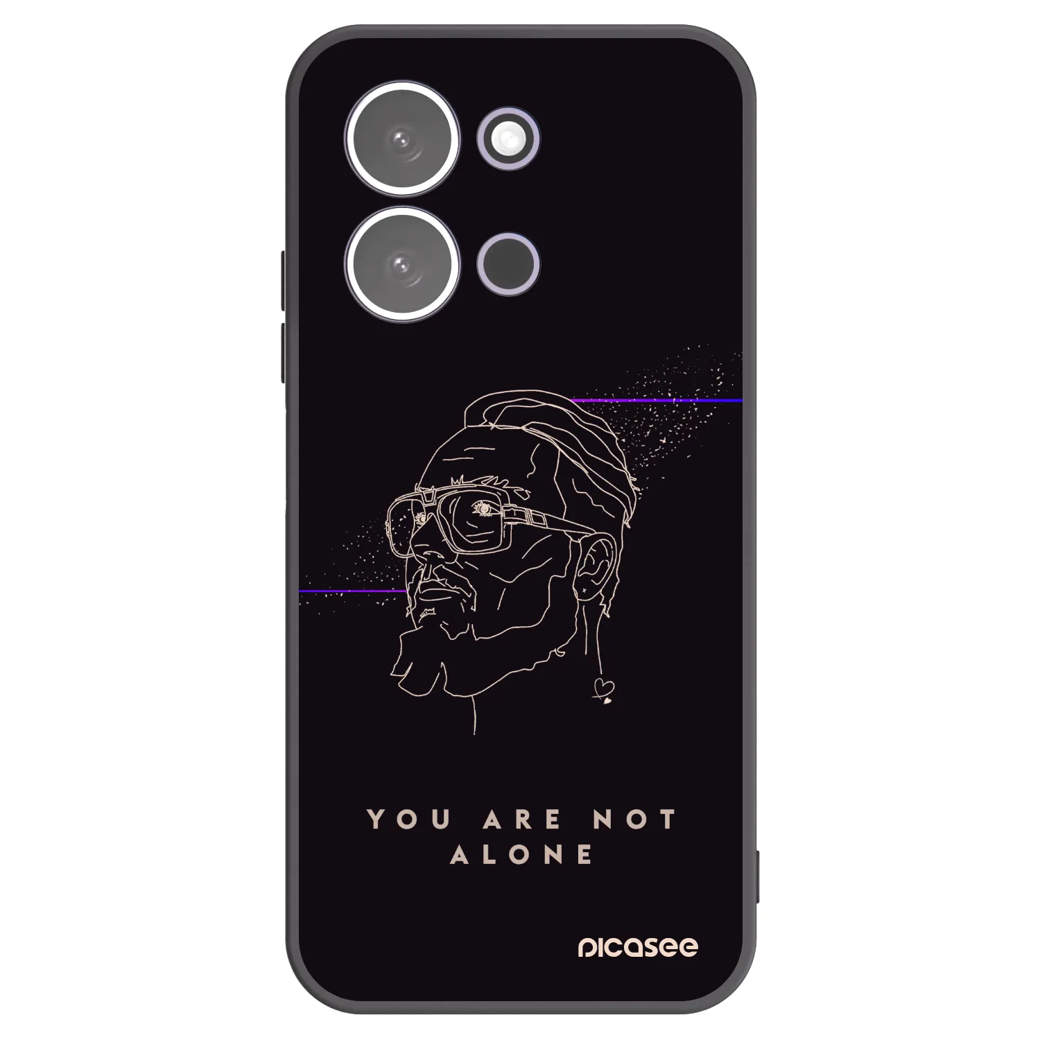 Picasee silikonový černý obal pro Xiaomi Redmi 15C 5G - You are not alone