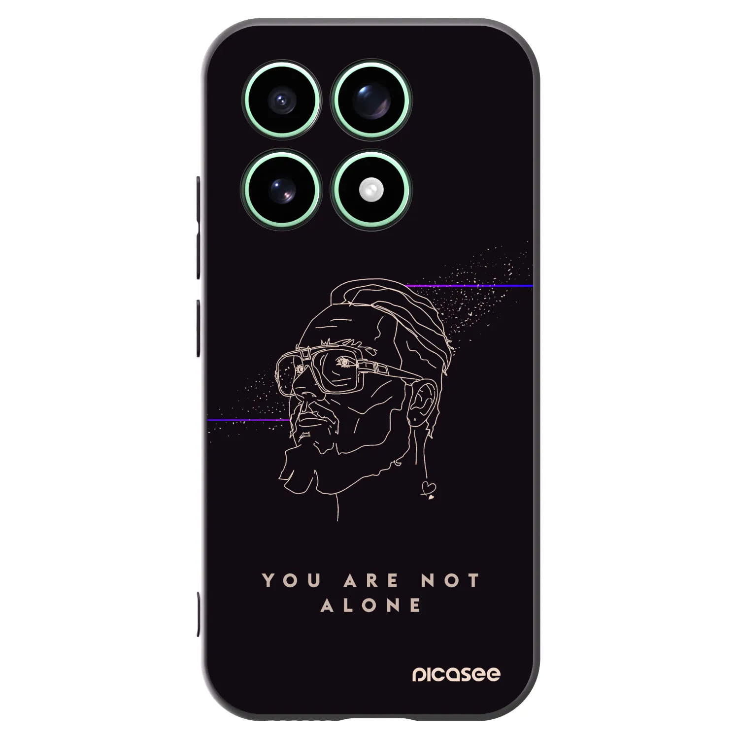 Picasee silikonový černý obal pro Xiaomi 17 - You are not alone