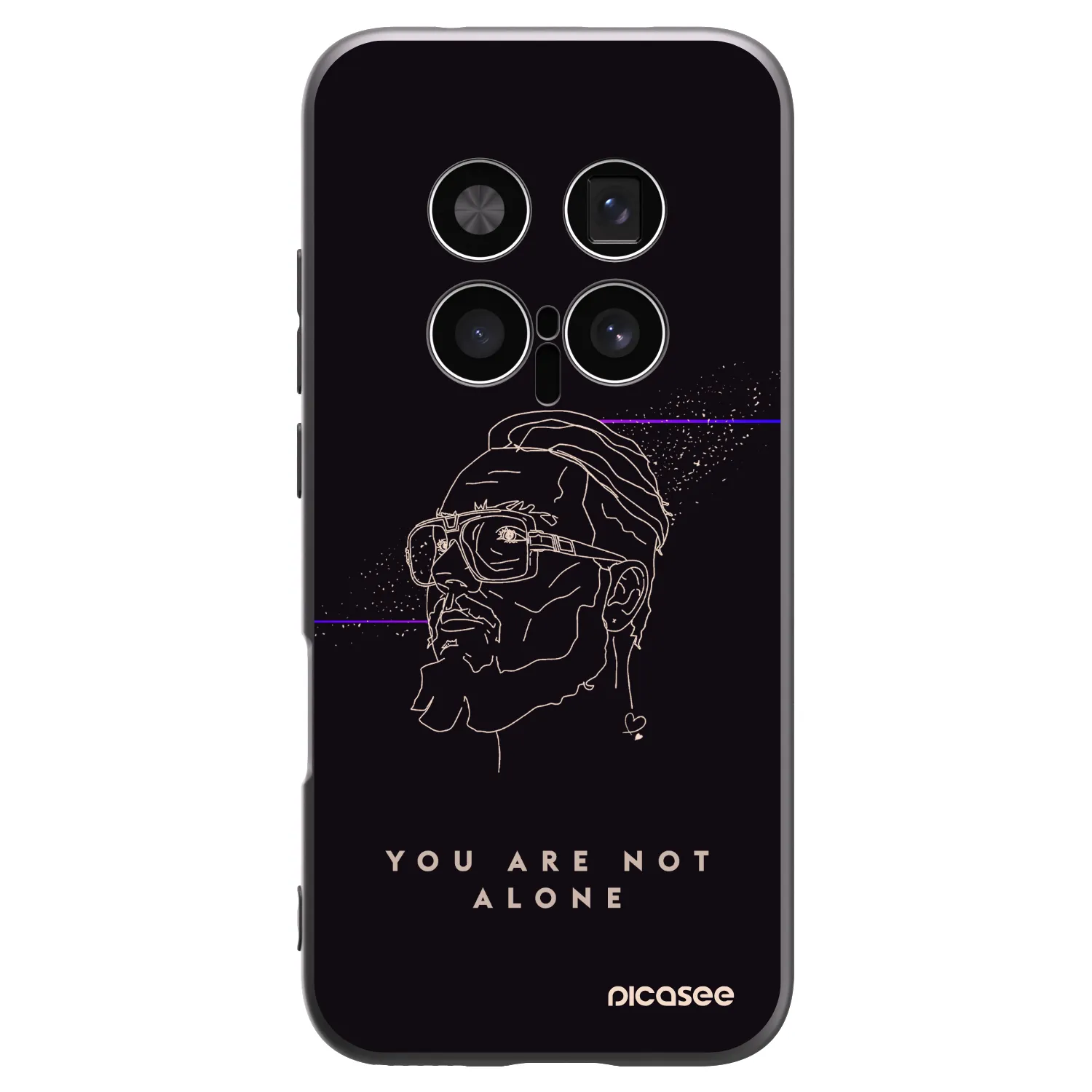 Picasee silikonový černý obal pro Honor Magic8 Pro 5G - You are not alone