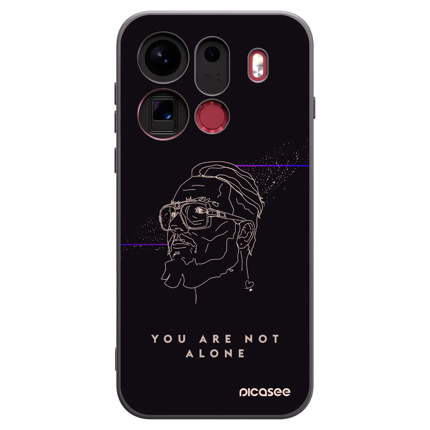 Picasee silikonový černý obal pro OPPO Find X9 Pro - You are not alone