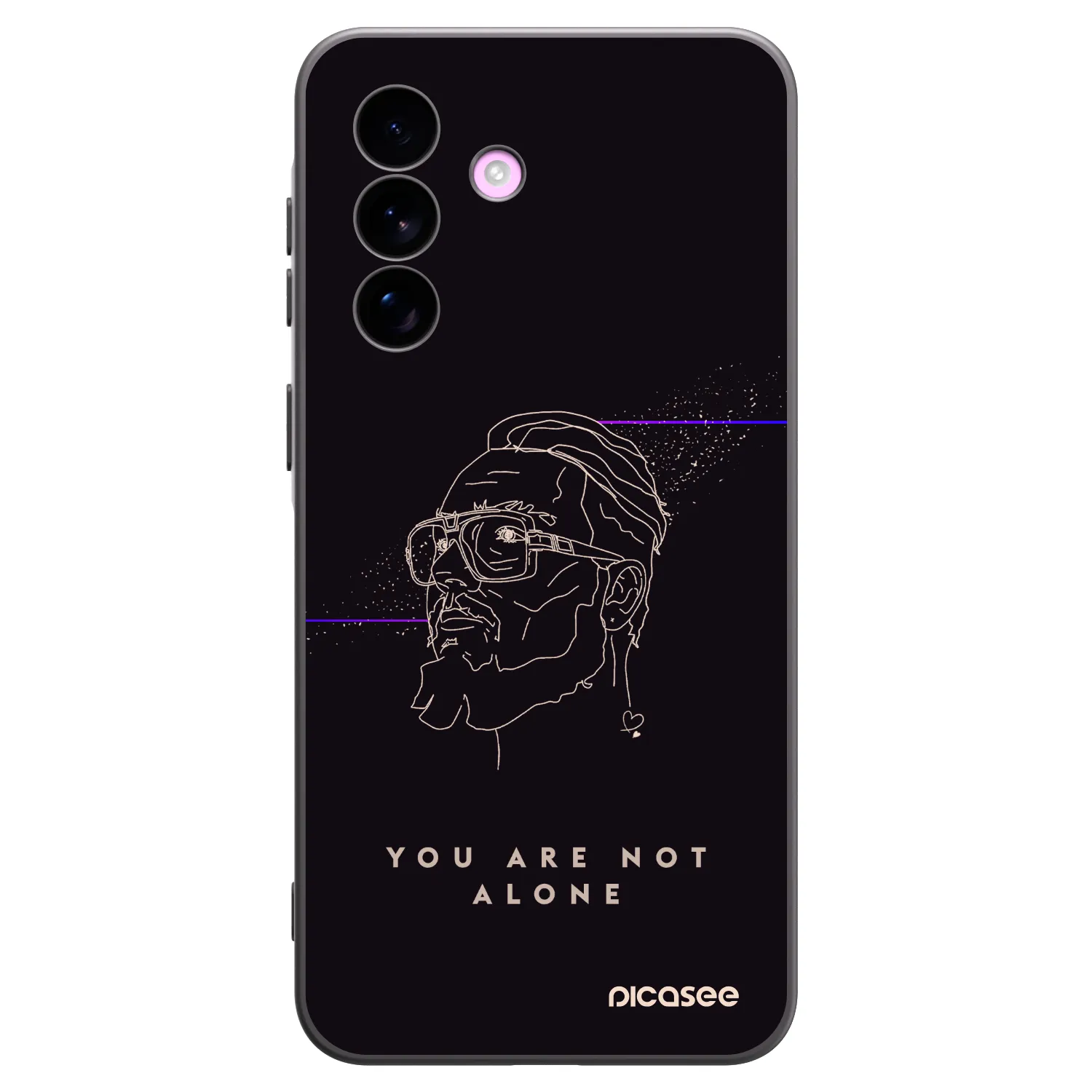 Picasee silikonový černý obal pro Samsung Galaxy A57 5G - You are not alone