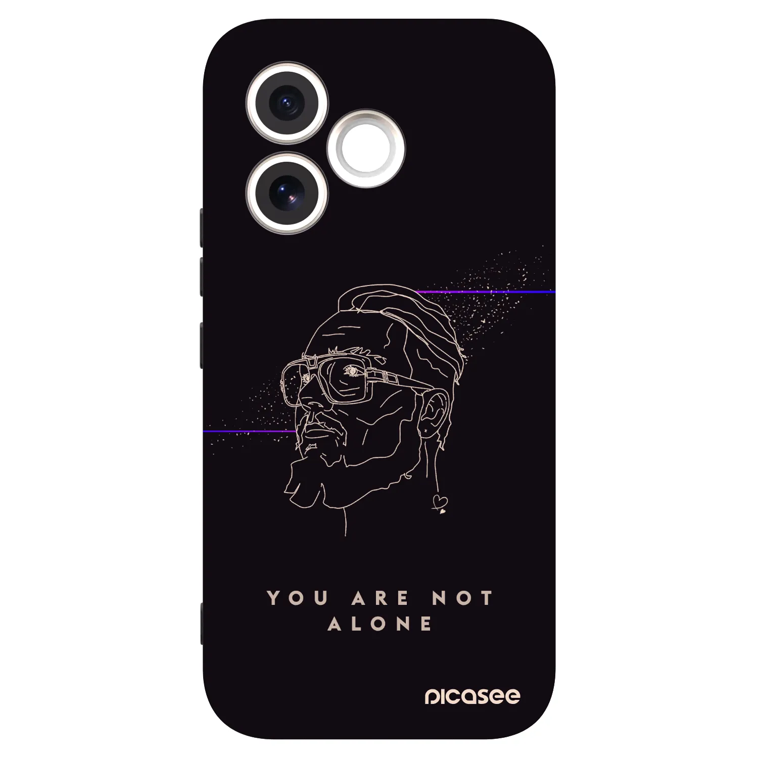 Picasee silikonový černý obal pro Honor 600 Lite - You are not alone