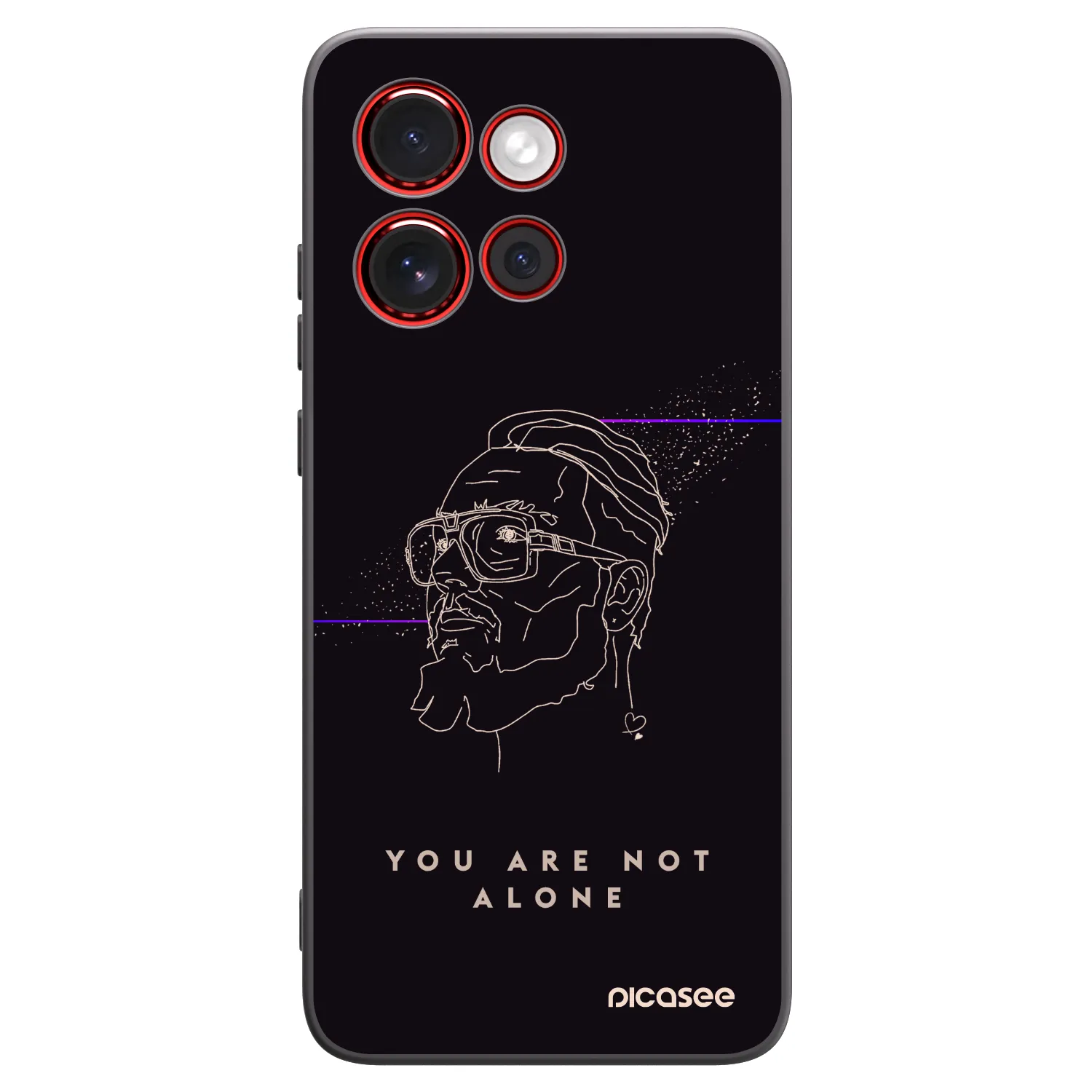 Picasee silikonový černý obal pro Motorola Edge 60 Neo 5G - You are not alone