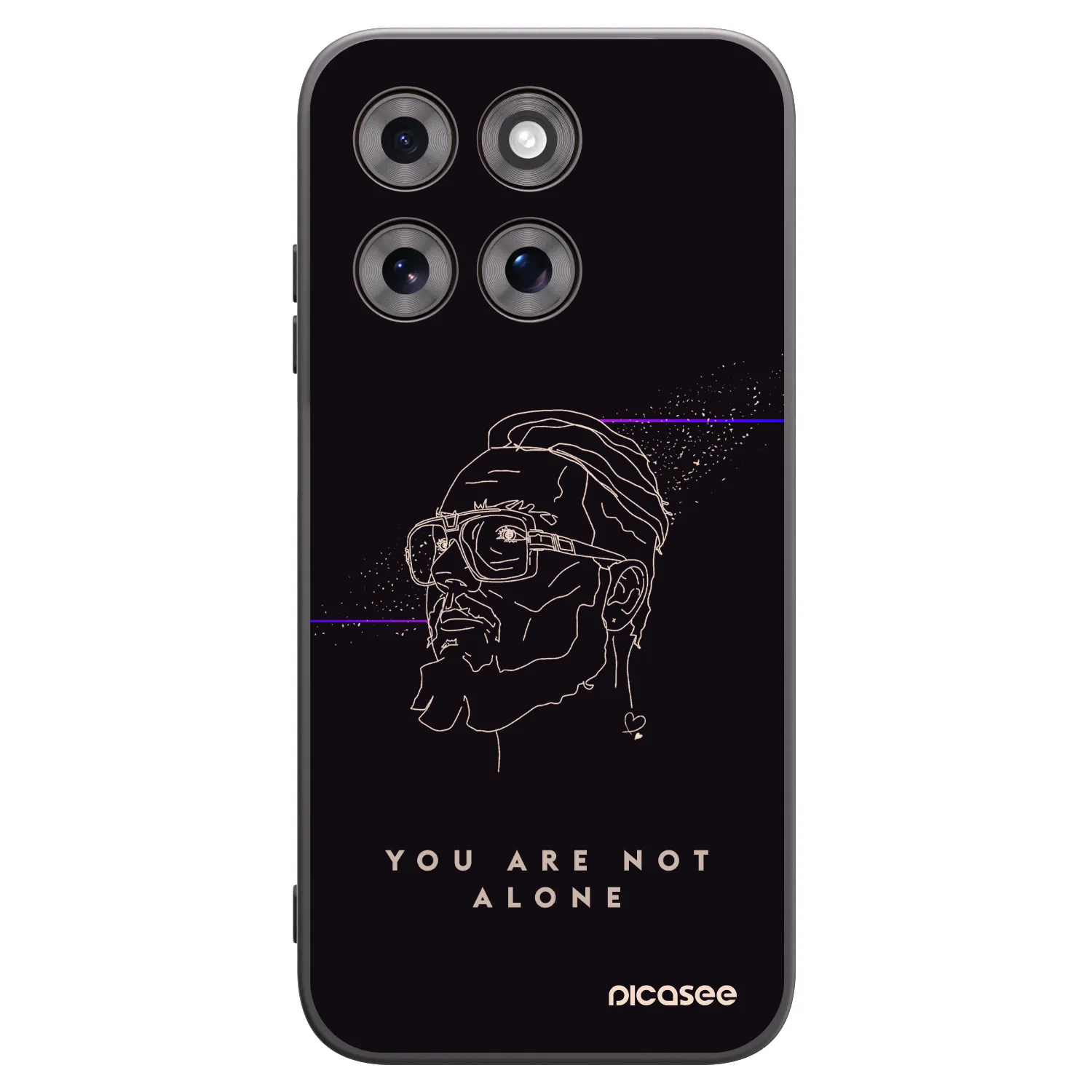 Picasee silikonový černý obal pro Motorola Moto G77 - You are not alone