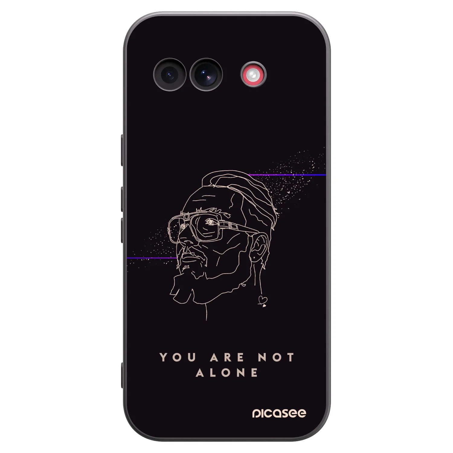 Picasee silikonový černý obal pro Google Pixel 10a - You are not alone
