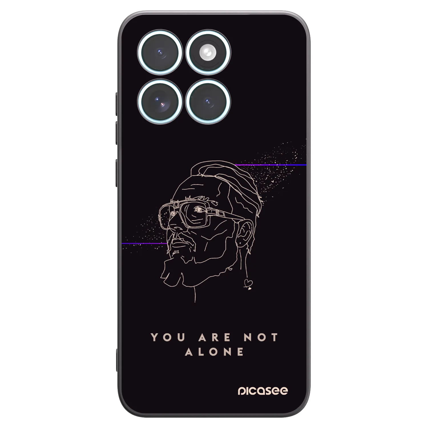 Picasee silikonový černý obal pro Motorola Edge 70 Fusion - You are not alone