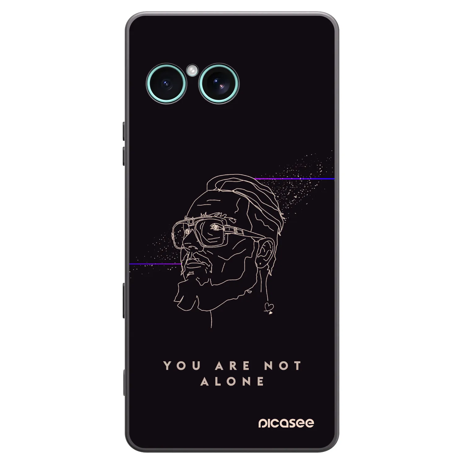 Picasee silikonový černý obal pro Sony Xperia 10 VII - You are not alone