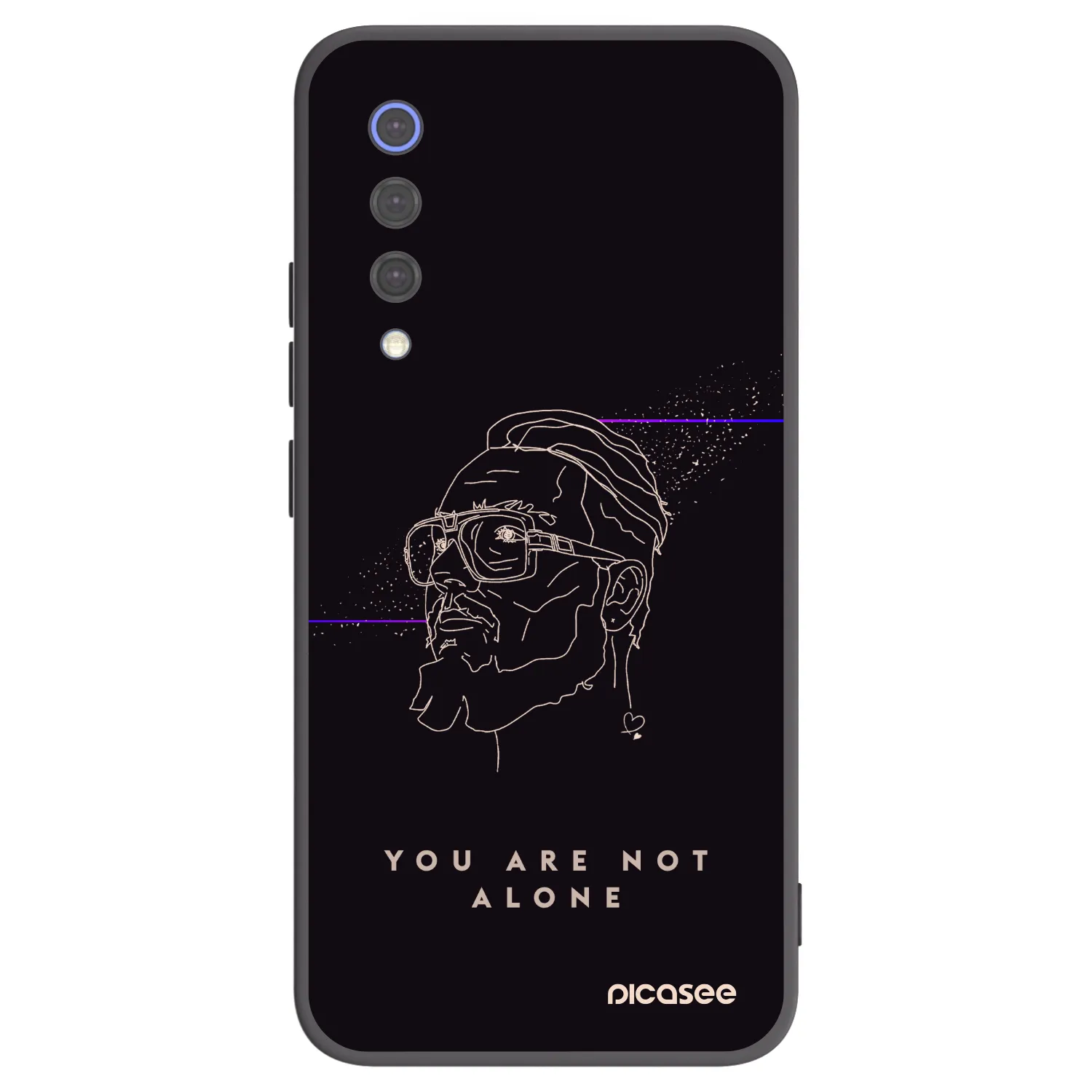 Picasee silikonový černý obal pro Xiaomi Mi 9 SE - You are not alone