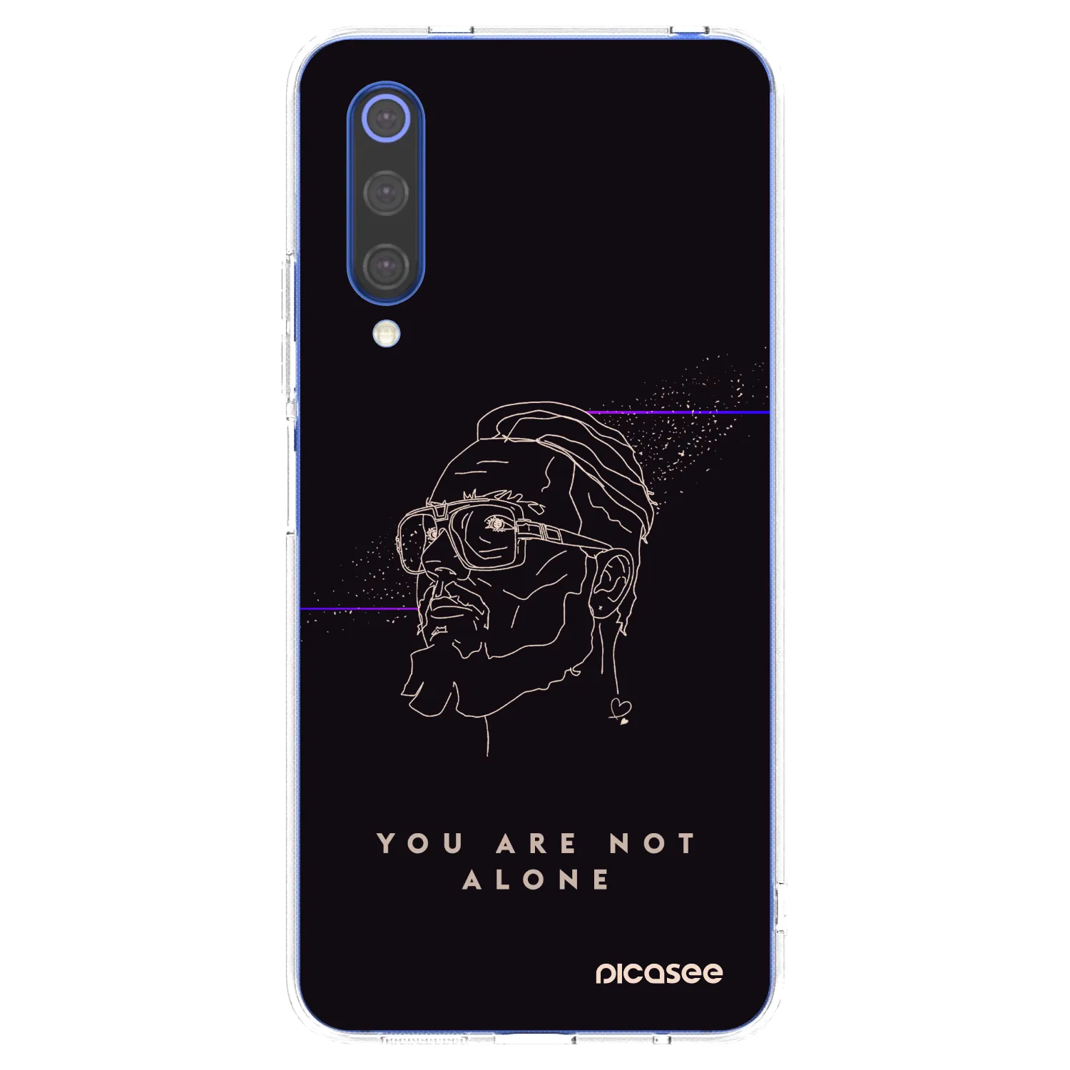 Picasee silikonový průhledný obal pro Xiaomi Mi 9 SE - You are not alone