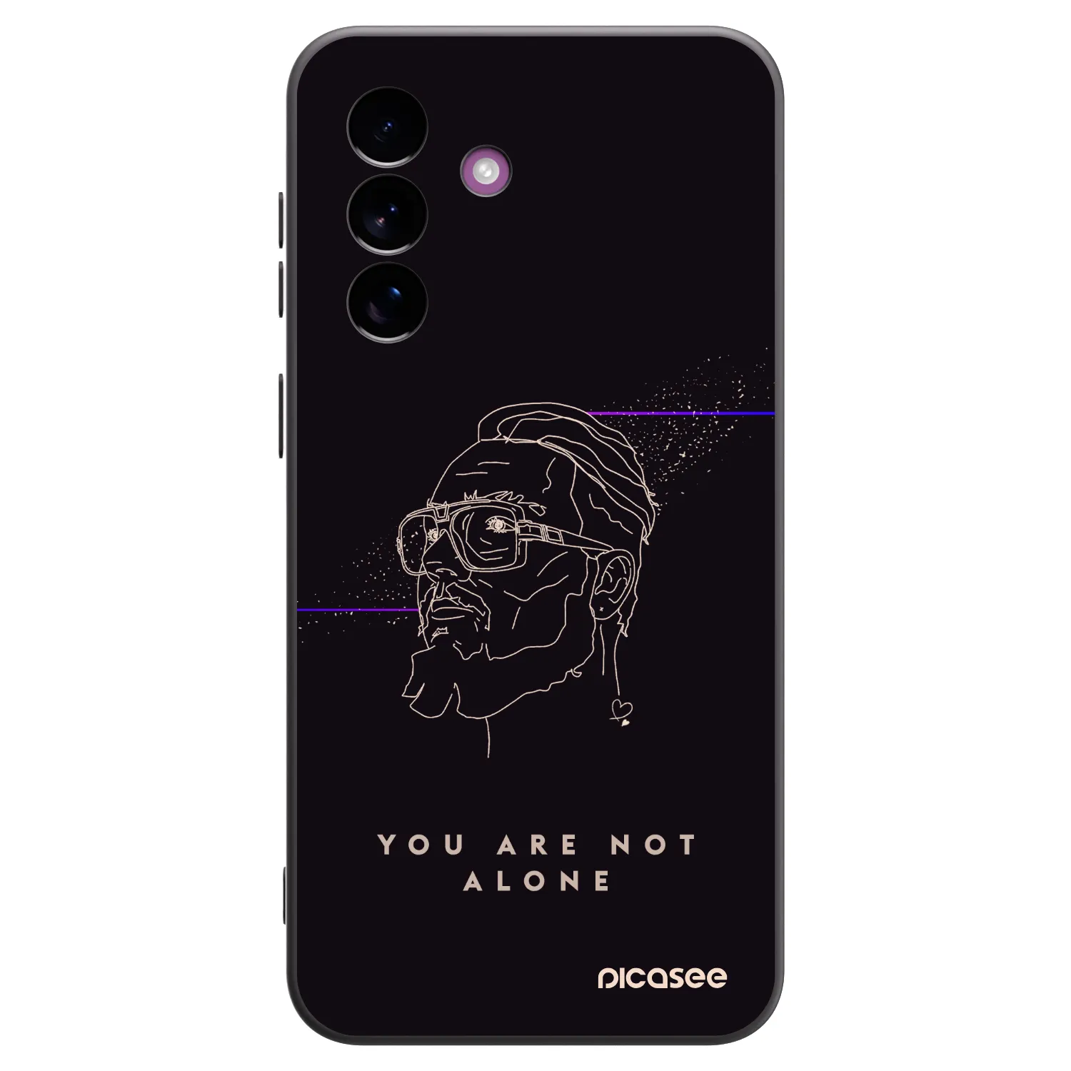 Picasee silikonový černý obal pro Samsung Galaxy A37 - You are not alone