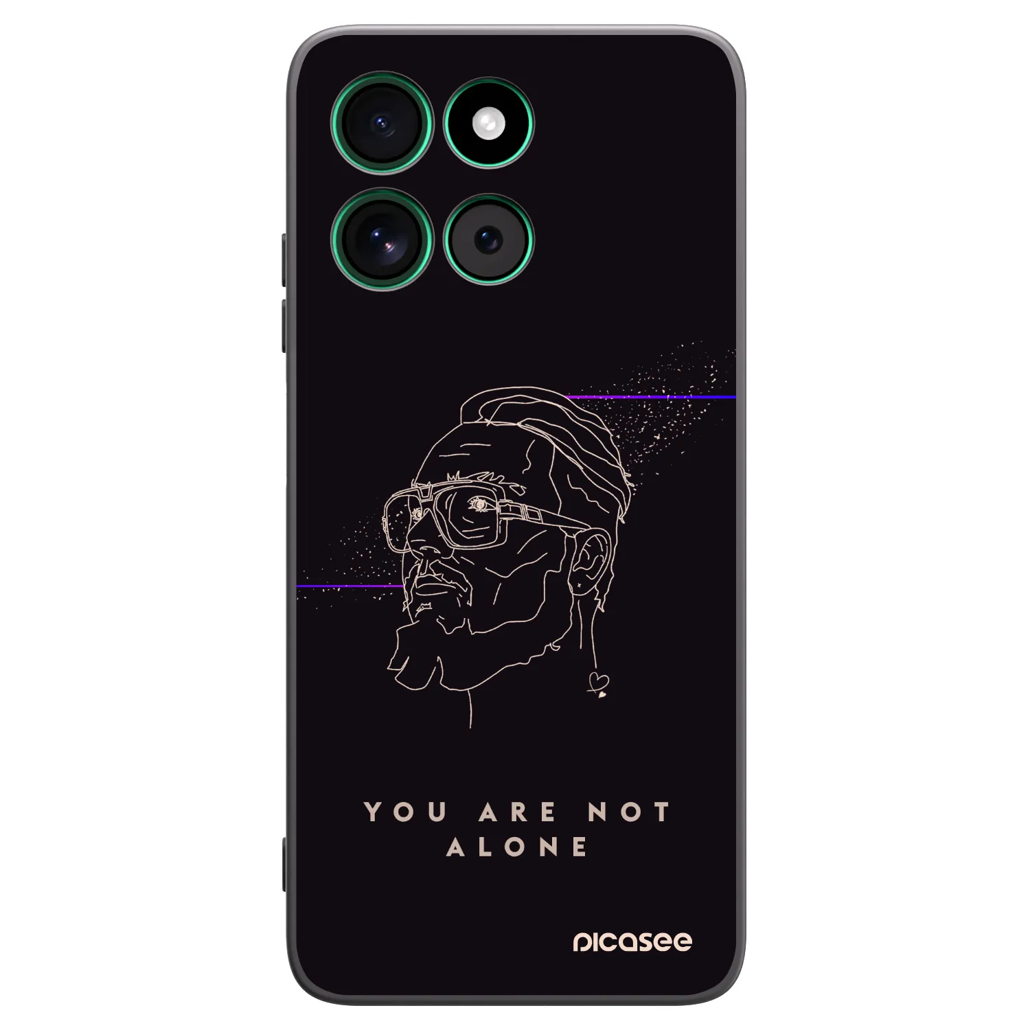 Picasee silikonový černý obal pro Motorola Moto G57 Power - You are not alone