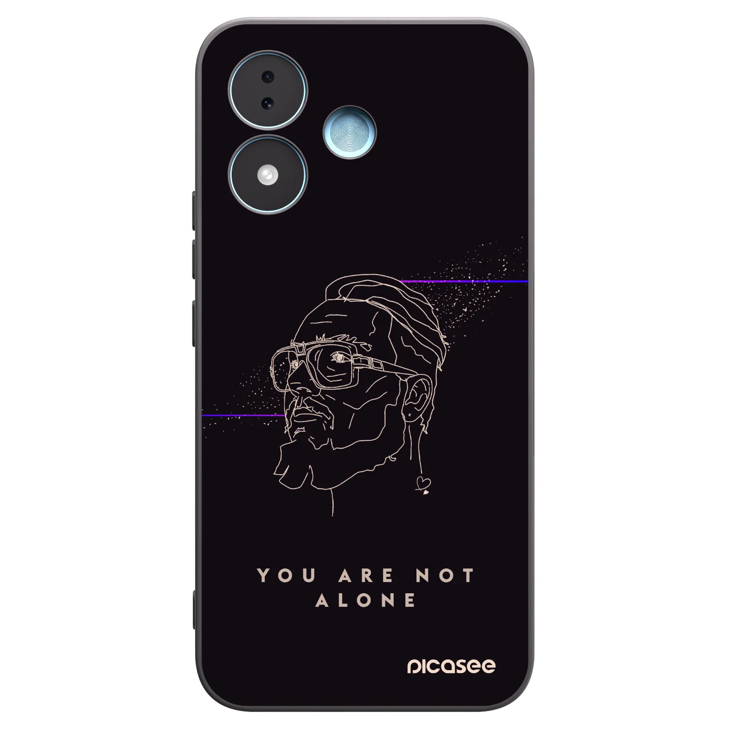 Picasee silikonový černý obal pro Xiaomi Redmi Note 17 5G - You are not alone