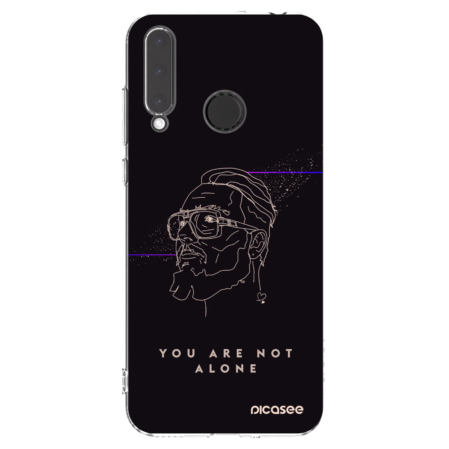 Picasee silikonový průhledný obal pro Honor 20 Lite - You are not alone