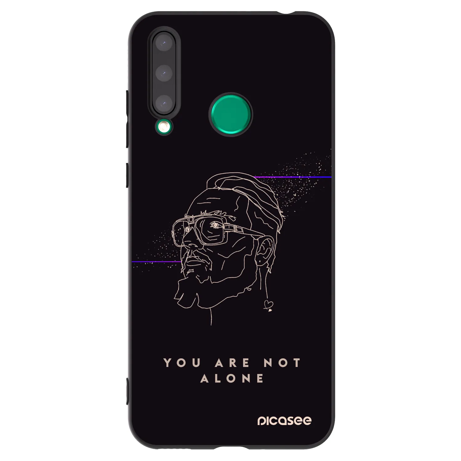 Picasee silikonový černý obal pro Honor 20 Lite - You are not alone