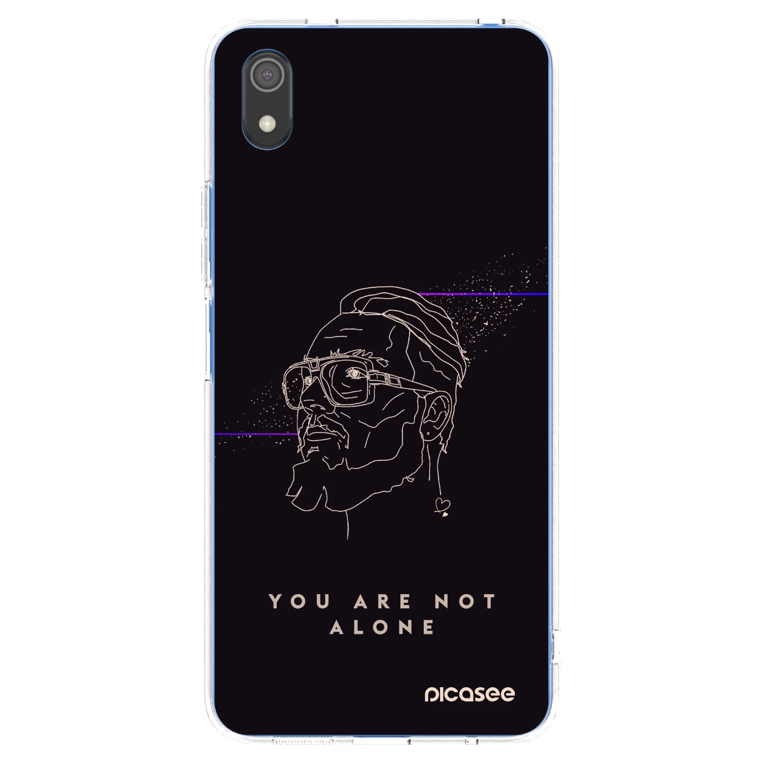 Picasee silikonový průhledný obal pro Xiaomi Redmi 7A - You are not alone
